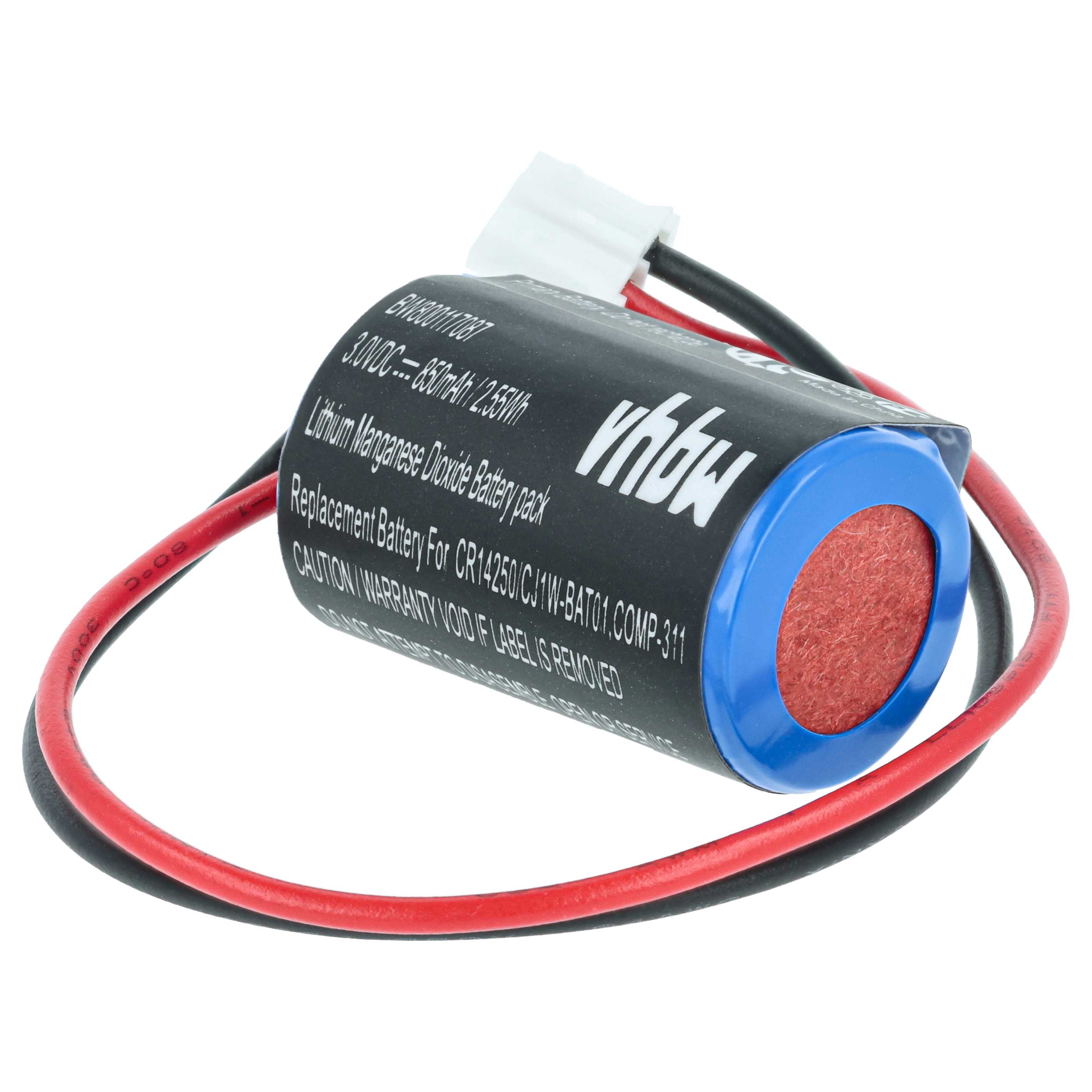 2x Batteries remplace Omron COMP-311, CJ1W-BAT01 pour unité de contrôle - 850mAh 3V Li-MnO2