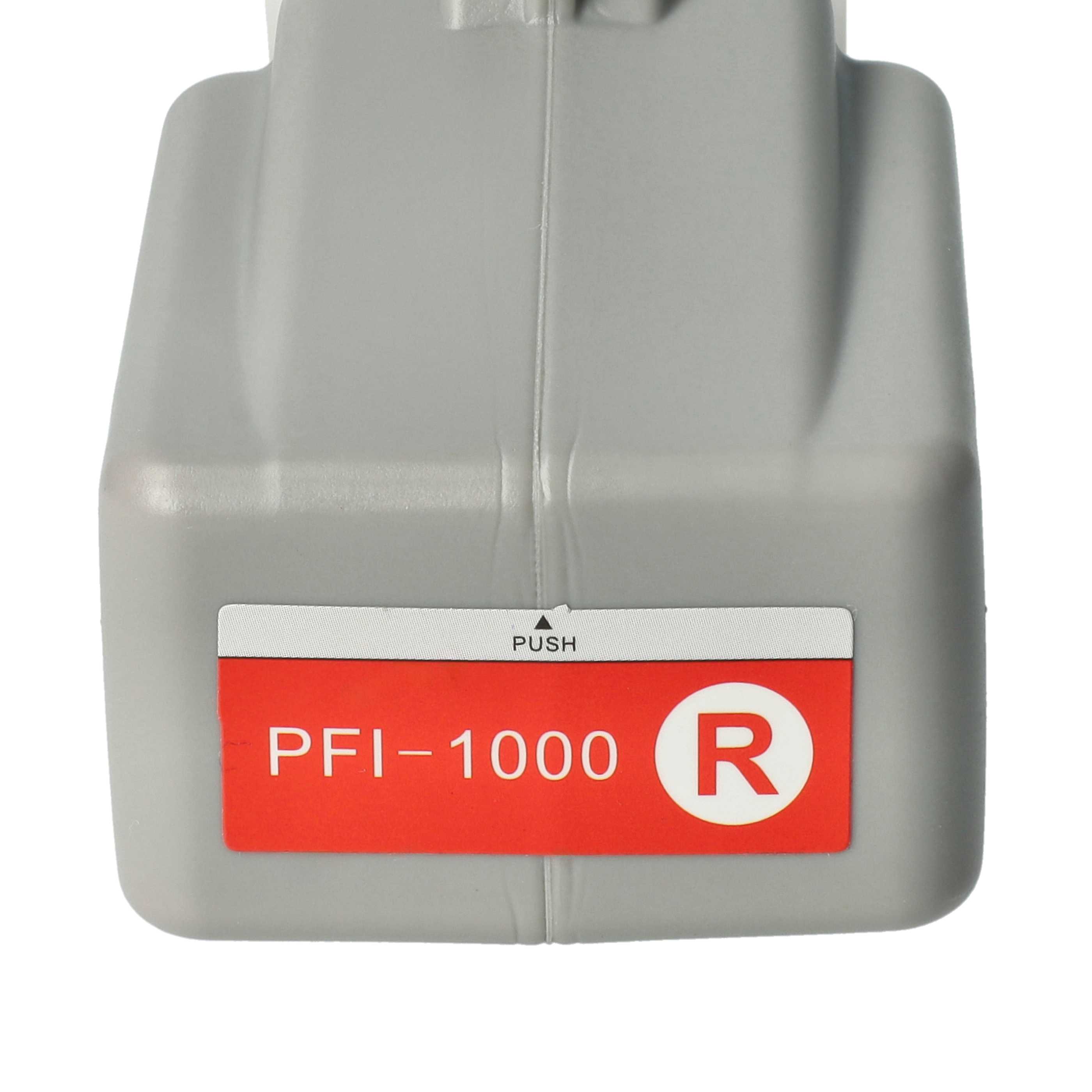 Ink Cartridge as Exchange for Canon PFI-1000R, PFI-1000 R for Canon Printer - Red 80 ml + Chip