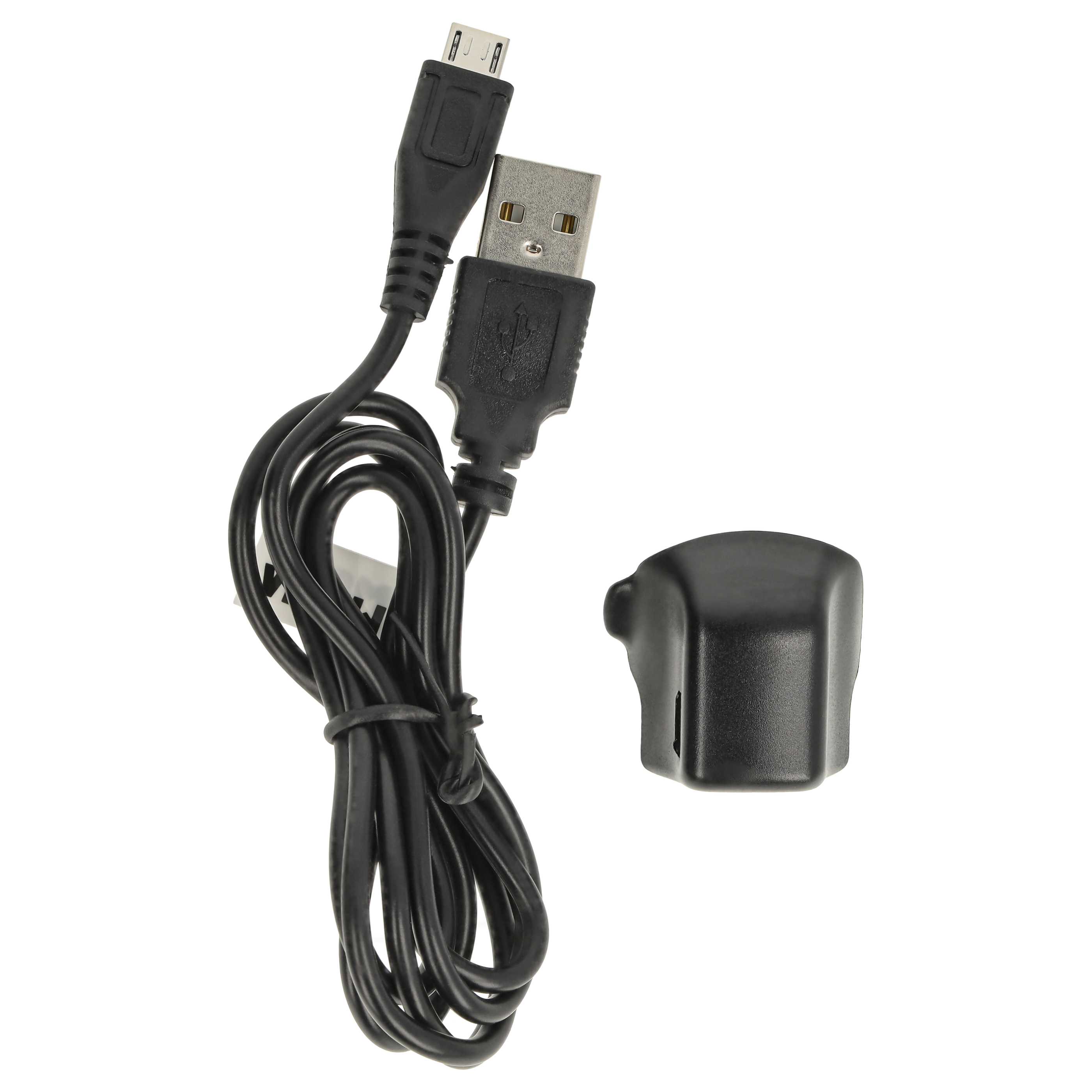 USB Charging Station suitable for Samsung Gear Fit SM-R350 Smartwatch, black