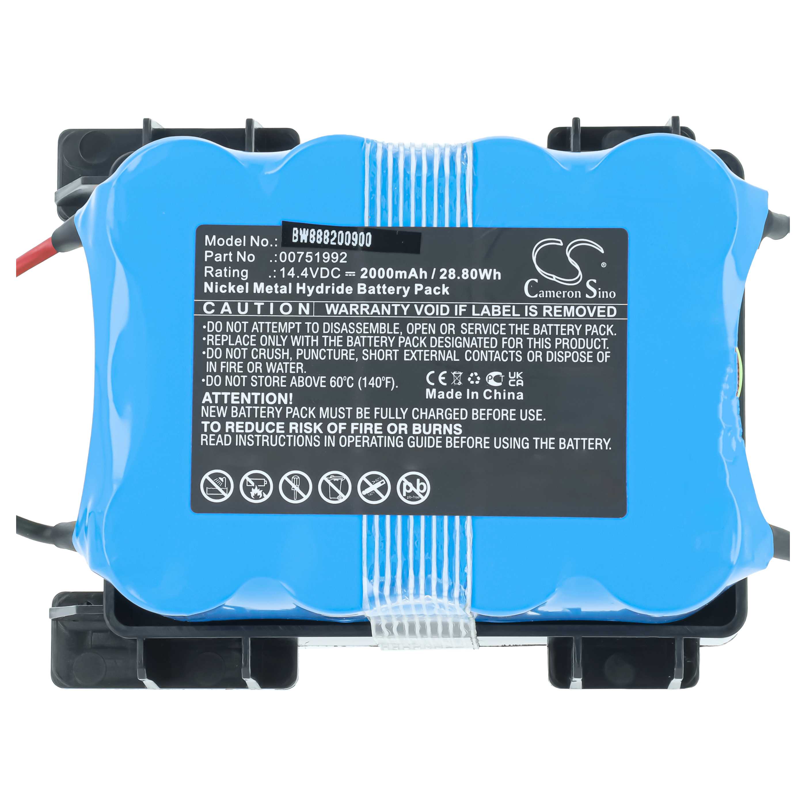 Battery replaces Bosch Siemens 00751992 for Bosch etc. 2000mAh, 14.4V, NiMH