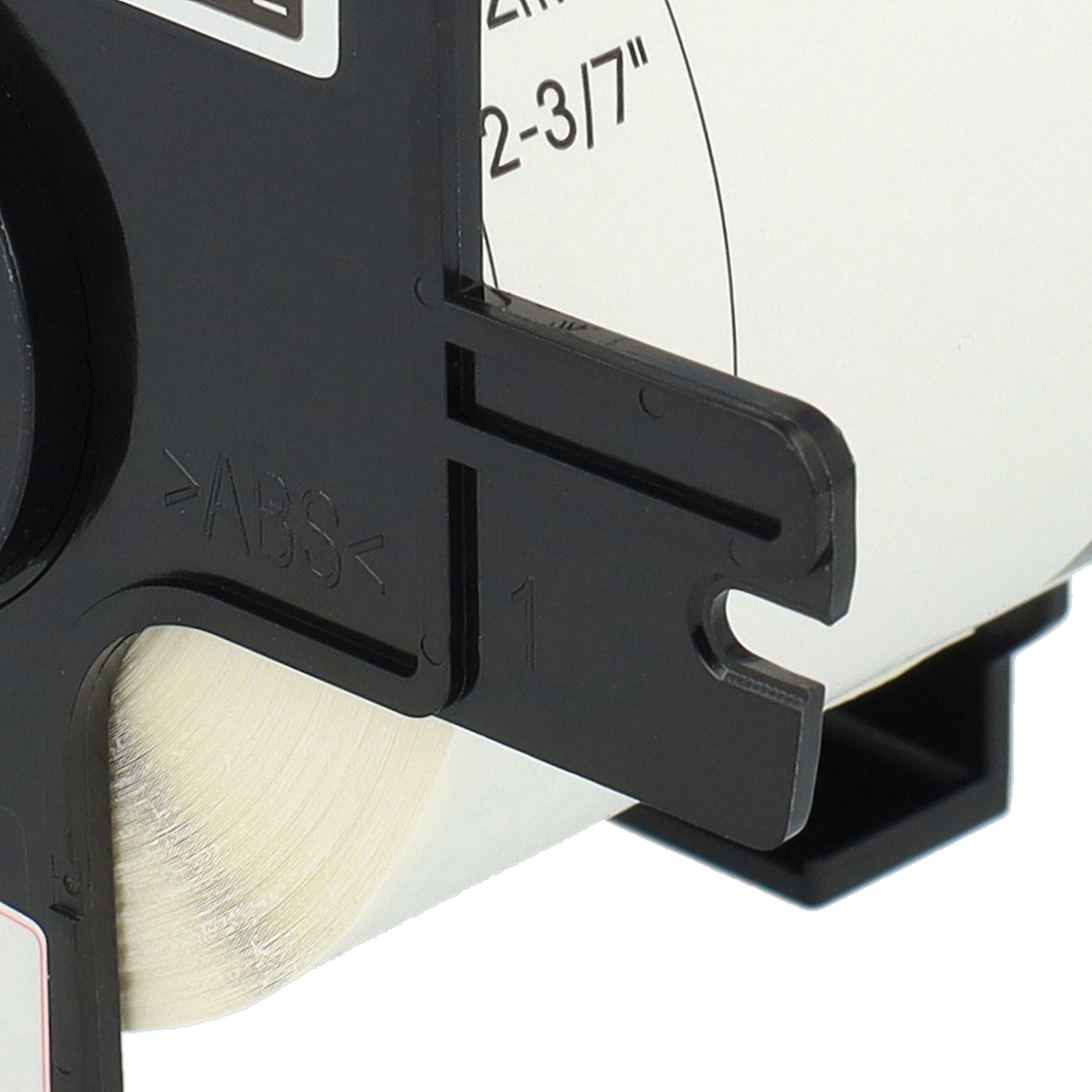 2x Label Roll replaces Brother DK-22205 Labeller - 62 mm x 30.48 m + Holder