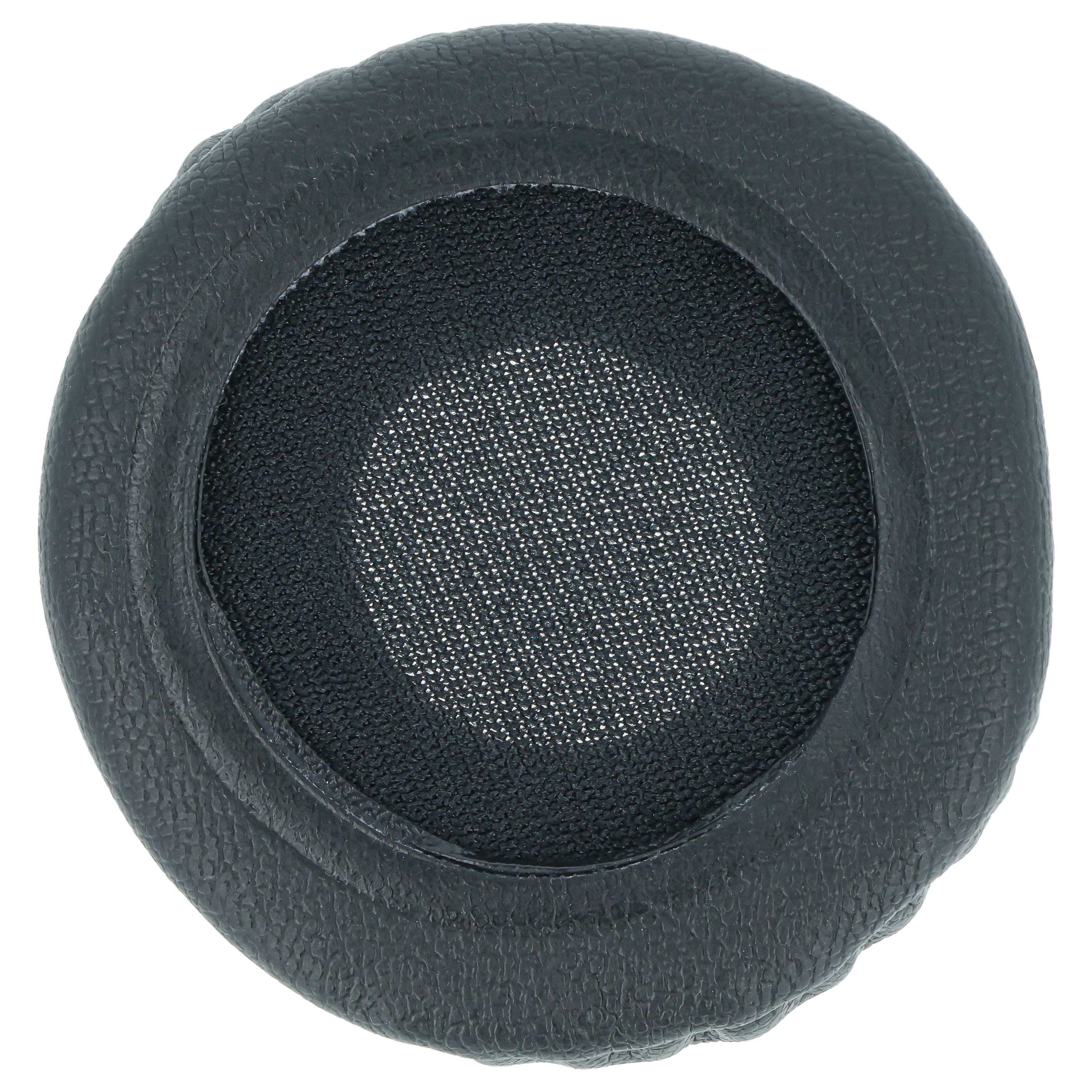 2x Cuscinetti per cuffie AKG, Sennheiser, Koss, cuffie con un cuscinetto auricolare da 50 mm - 5cm nero