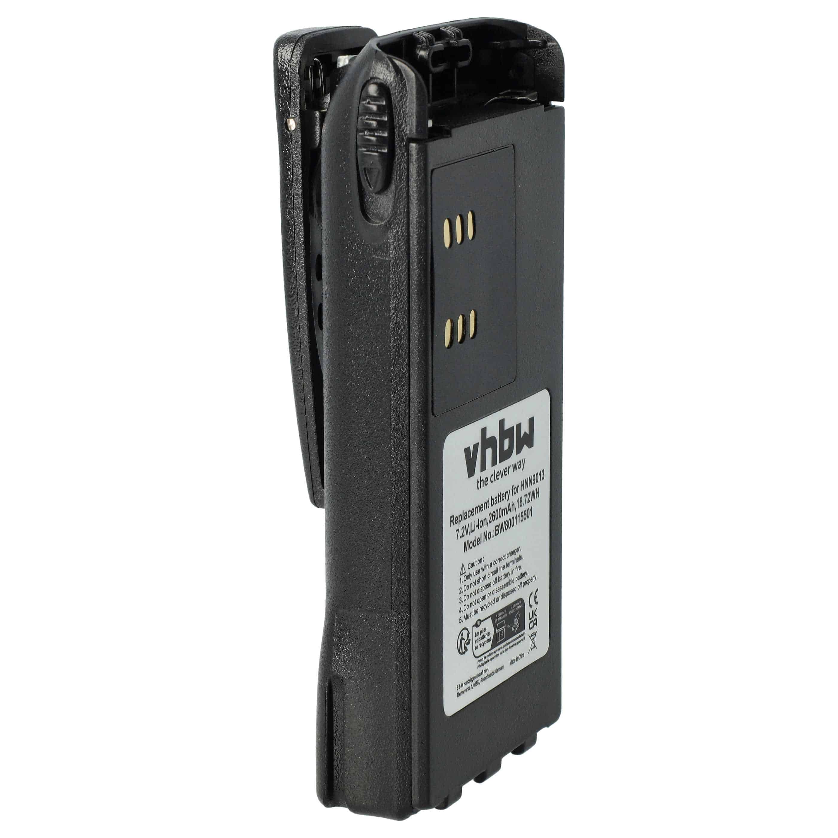 Akku als Ersatz für Motorola HMNN4151, HMNN4154, HMNN4158, HMNN4159 für Funkgerät - 2600mAh 7,4V Li-Ion