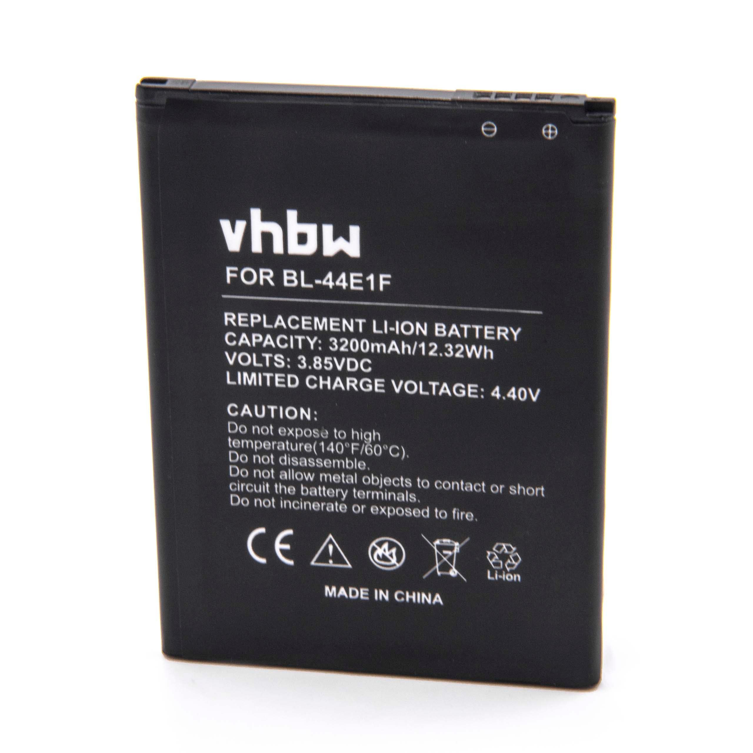 Mobile Phone Battery Replacement for LG PAC63320502, BL-44E1f, EAC63341101 - 3200mAh 3.85V Li-Ion