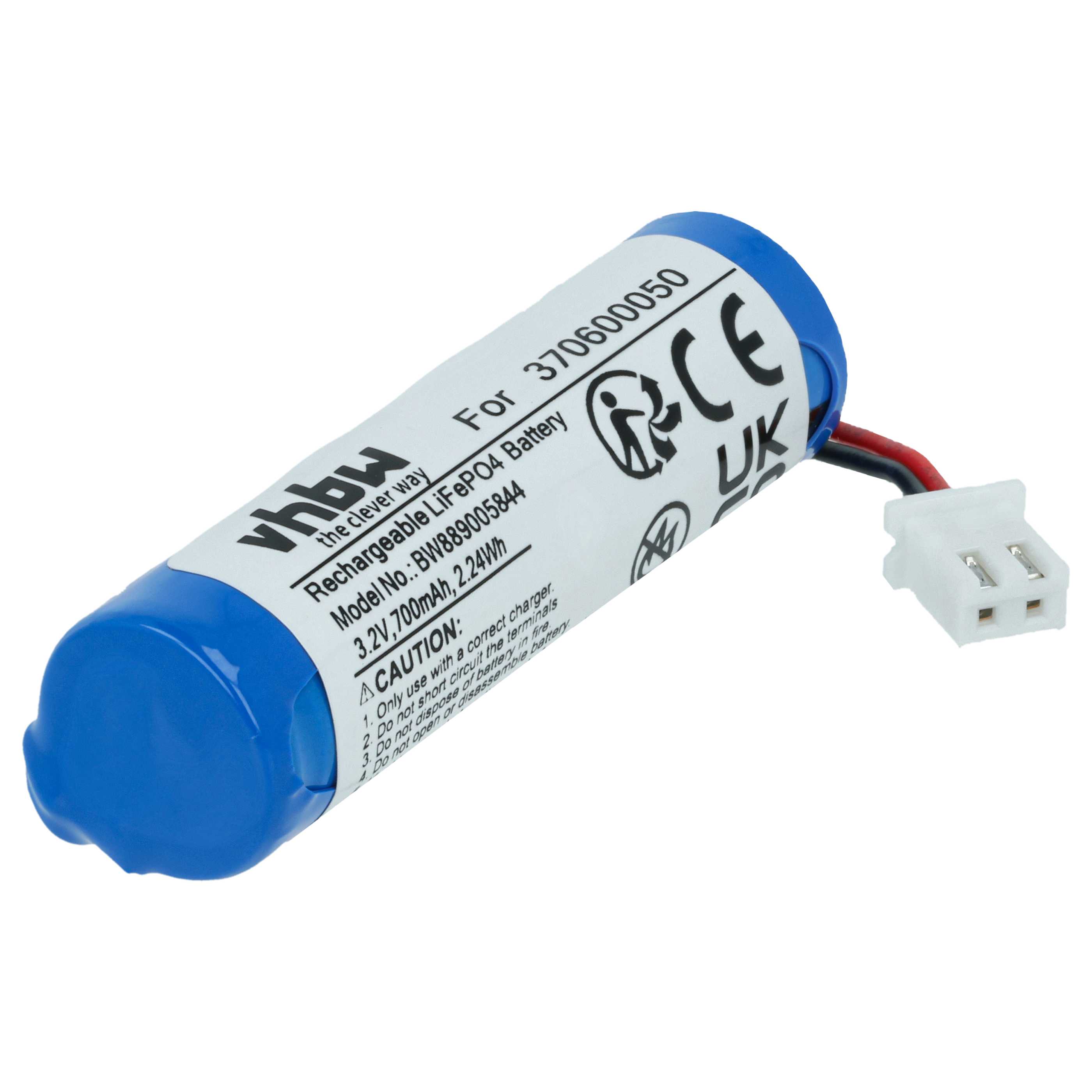 Batterie (2 pcs.) remplace Carrera 370600050 modèle radio-télécommandé - 700mAh 3,2V LiFePO4, JST ZH