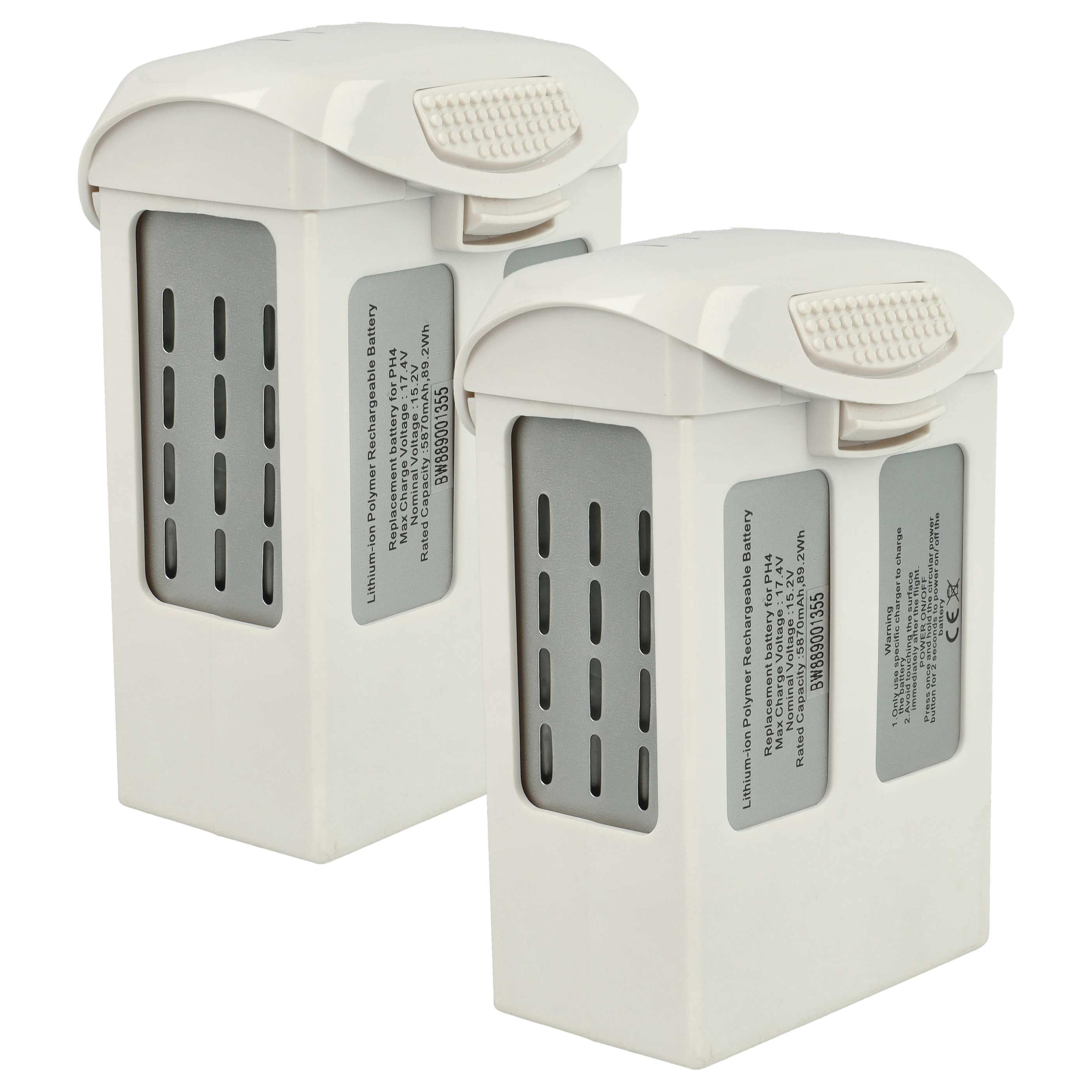 2x Batteries remplace DJI CP.PT.00000033.01, CP.PT.000601 pour drone DJI- 5870mAh 15,2V Li-polymère
