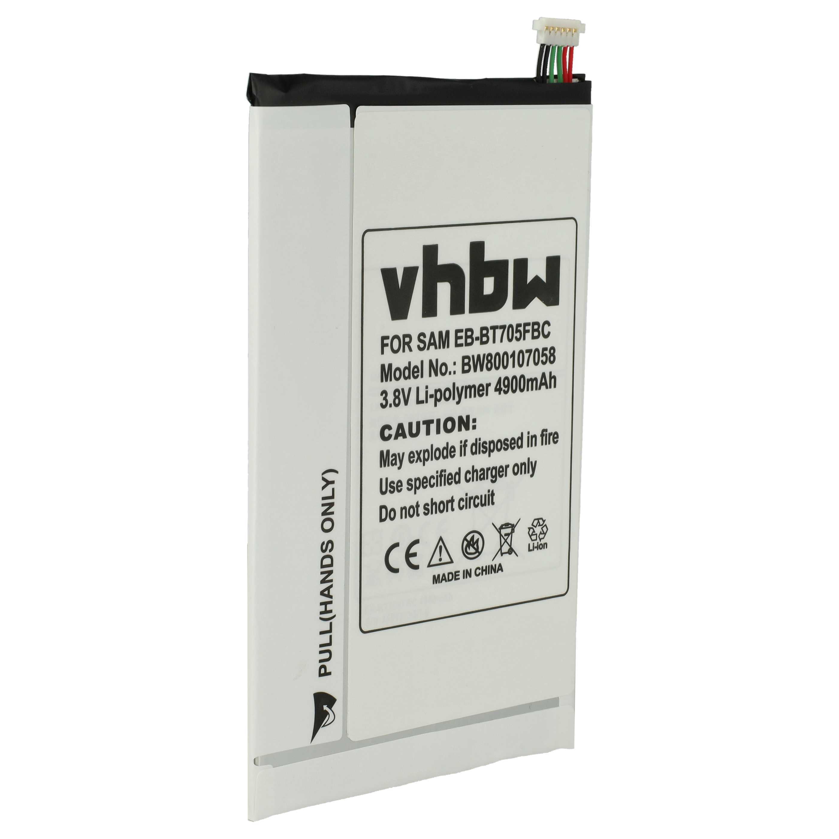 Batteria per tablet sostituisce Samsung EB-BT705FBE, EB-BT705FBU, EB-BT705FBC Samsung - 4900mAh 3,8V Li-Poly