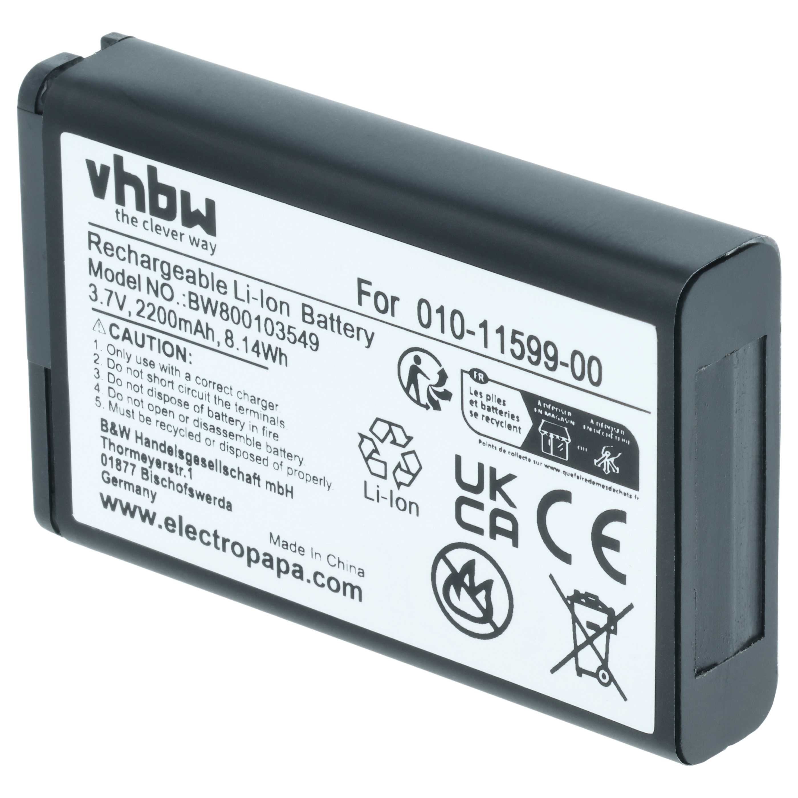 Akumulator do nawigacji GPS zamiennik Garmin 361-00053-00 - 2200 mAh 3,7 V Li-Ion