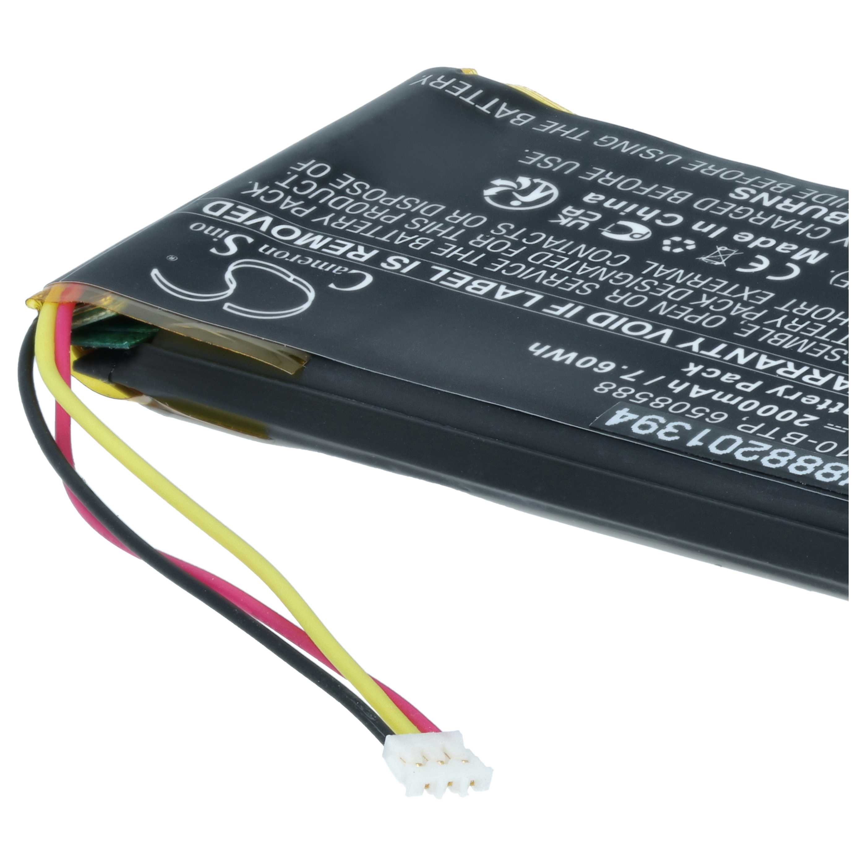 Handheld Computer Battery replaces Crestron 6508588, TSR-310-BTP - 2000mAh, 3.8V