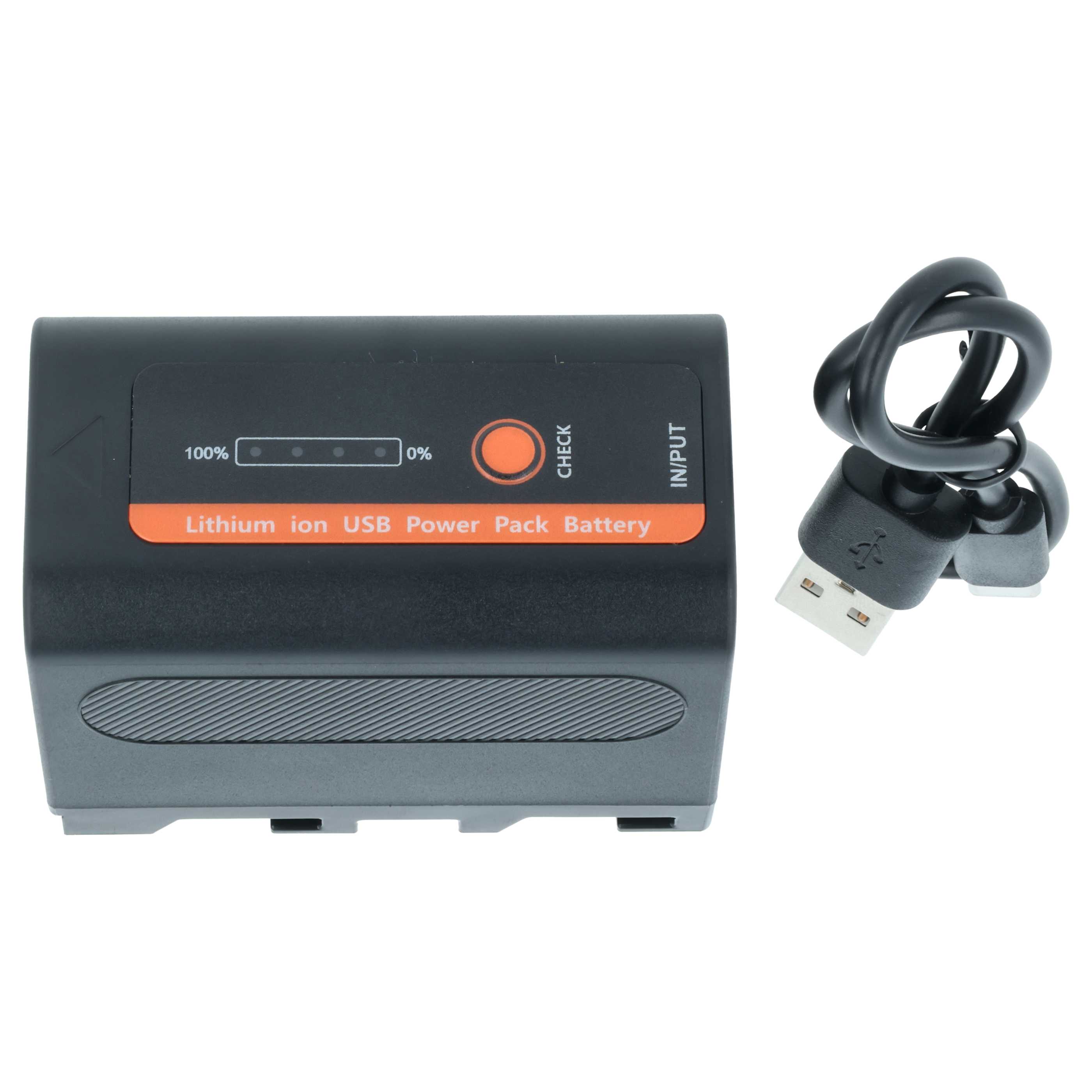 Battery replaces Sony NP-F950, NP-F930/B, NP-F950/B, NP-F930, NP-F750, NP-F960 - 4000mAh, 7.4V, Li-Ion
