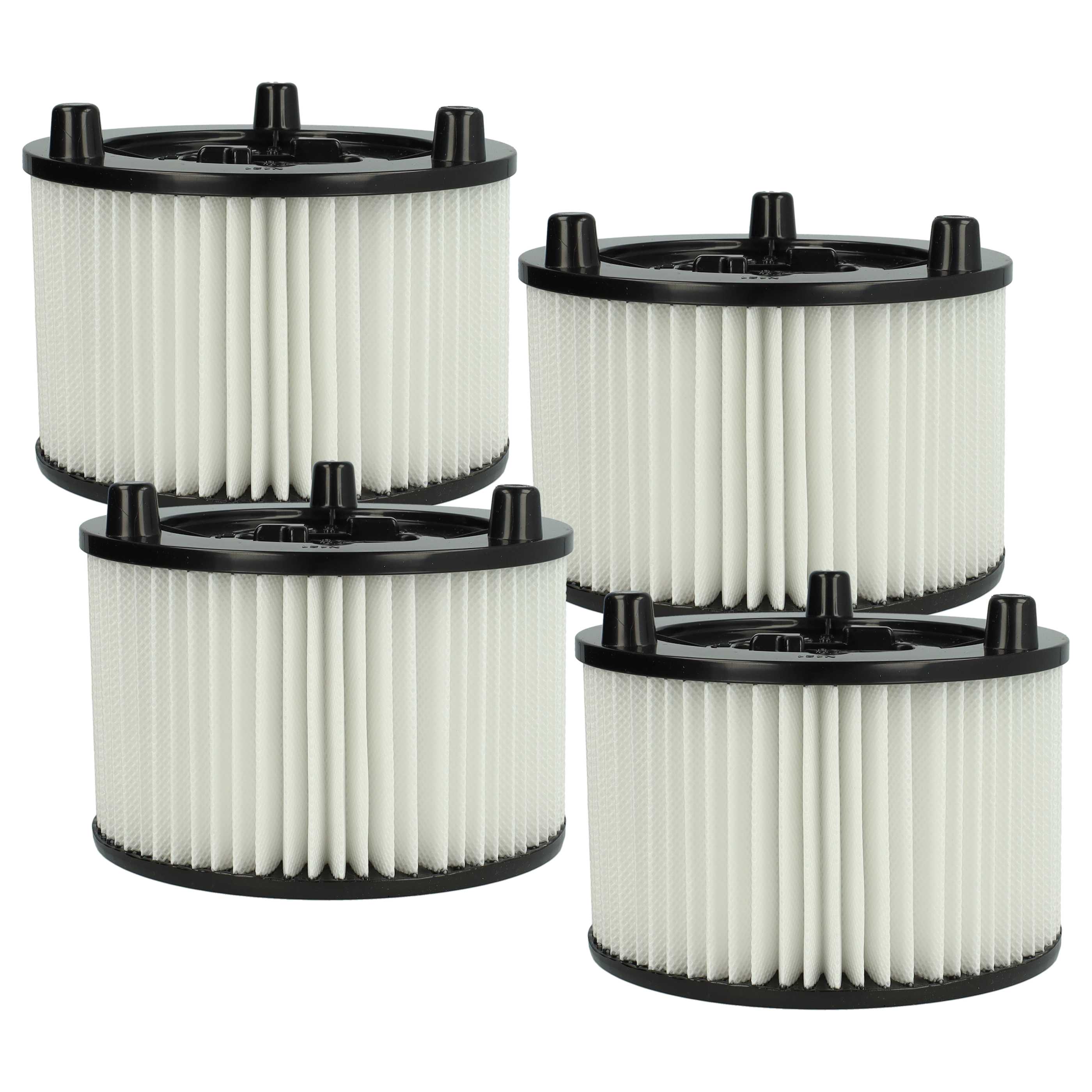 4x Filtercartridge filter replaces Bosch 2609256F35 for Bosch Vacuum Cleaner, white