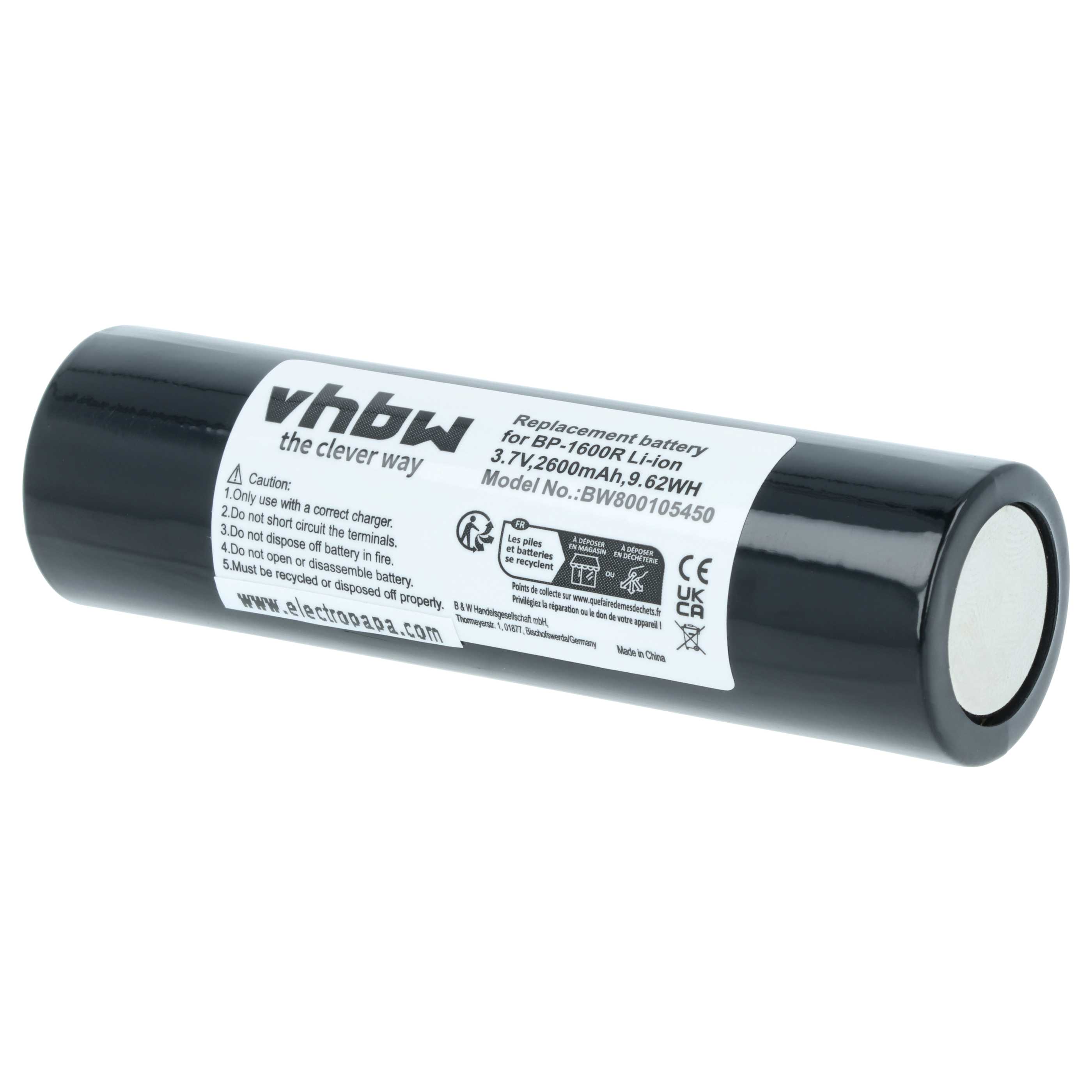 Batteria per Minidisc, MiniDV sostituisce AD-MS10BT, NB-111, BP-1600R, NB111 - 2600mAh 3,7V Li-Ion