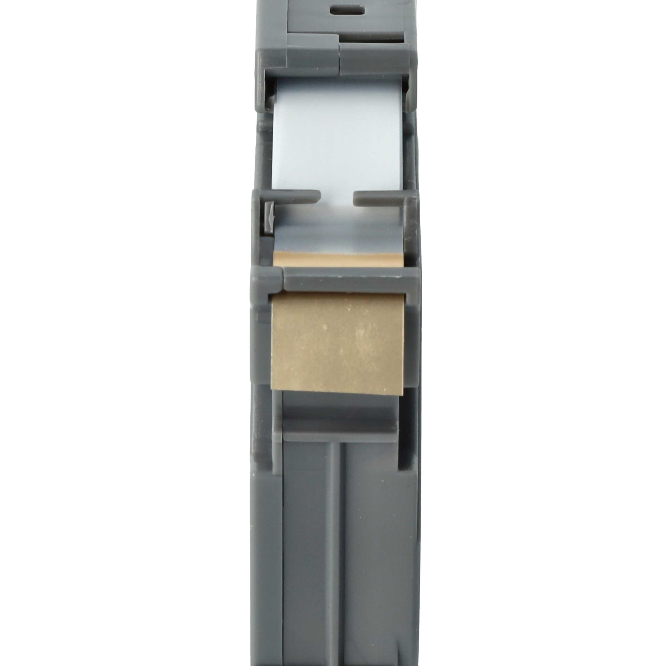 Label Tape replaces Brother TZ-MQ835, TZE-MQ835 - 12 mm White to Satin-Gold