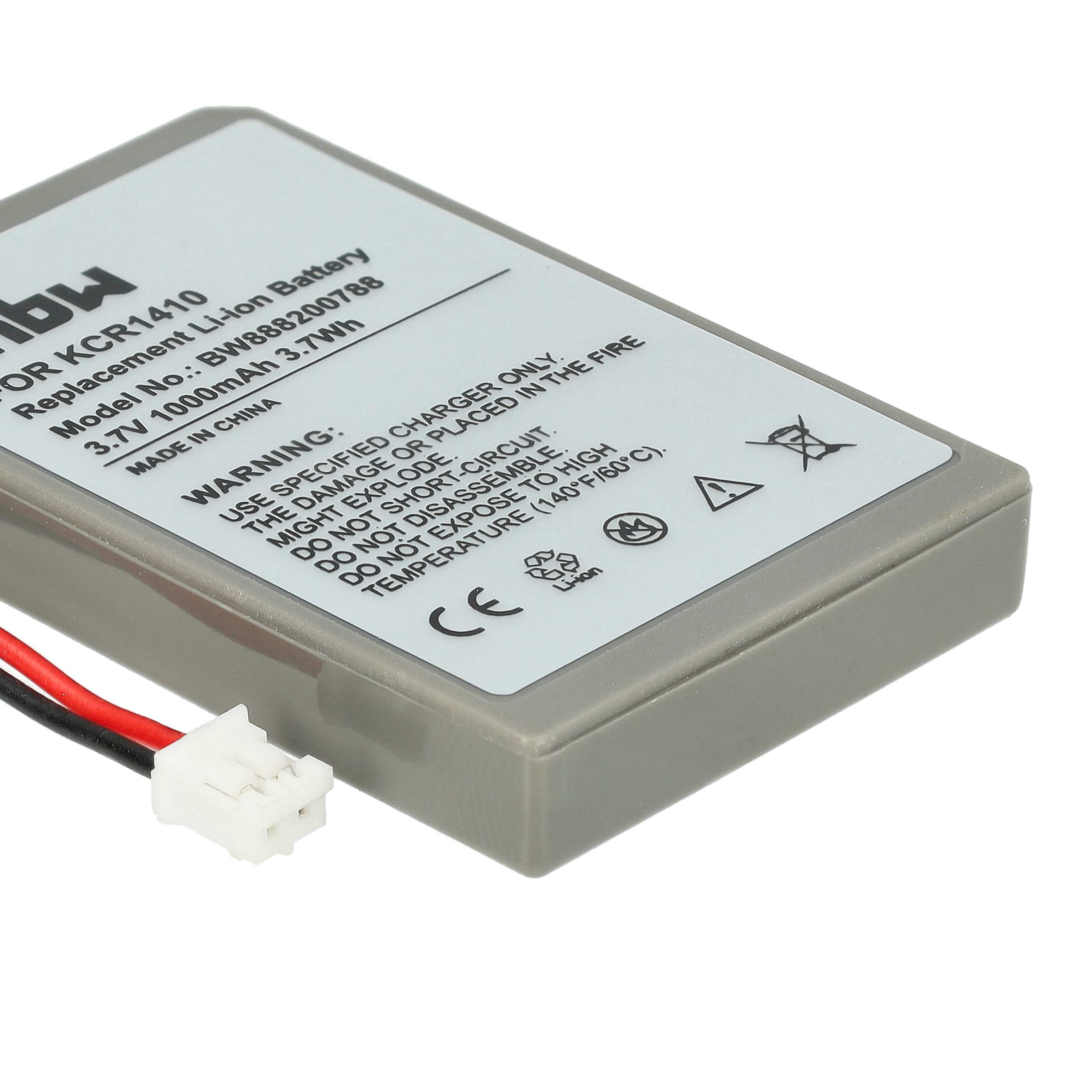 Controller-Akku als Ersatz für Sony KCR1410, LIP1522 - 1000mAh 3,7V Li-Ion