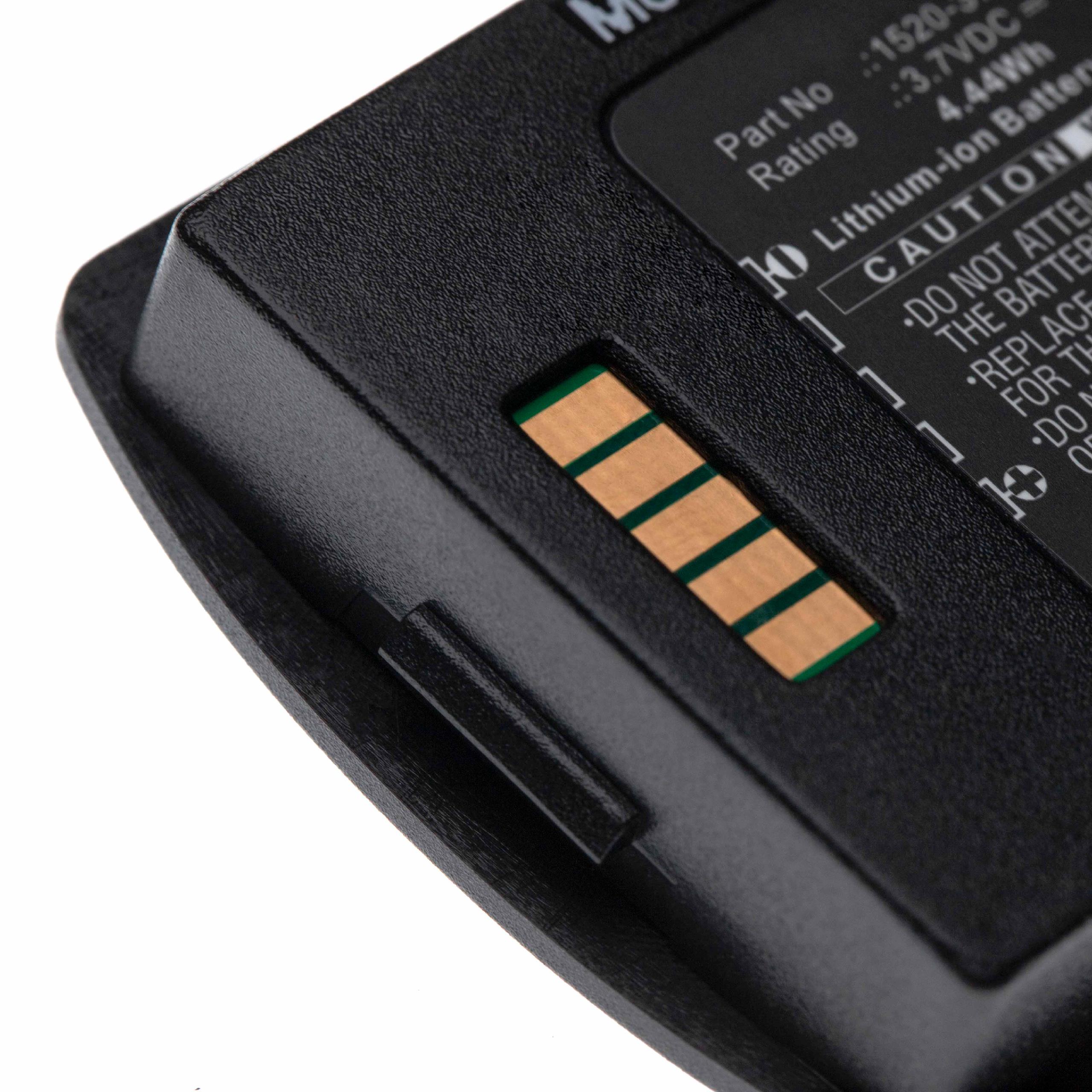 Batterie remplace Polycom / Spectralink 1520-37214-001 pour téléphone portable - 1200mAh, 3,7V, Li-ion