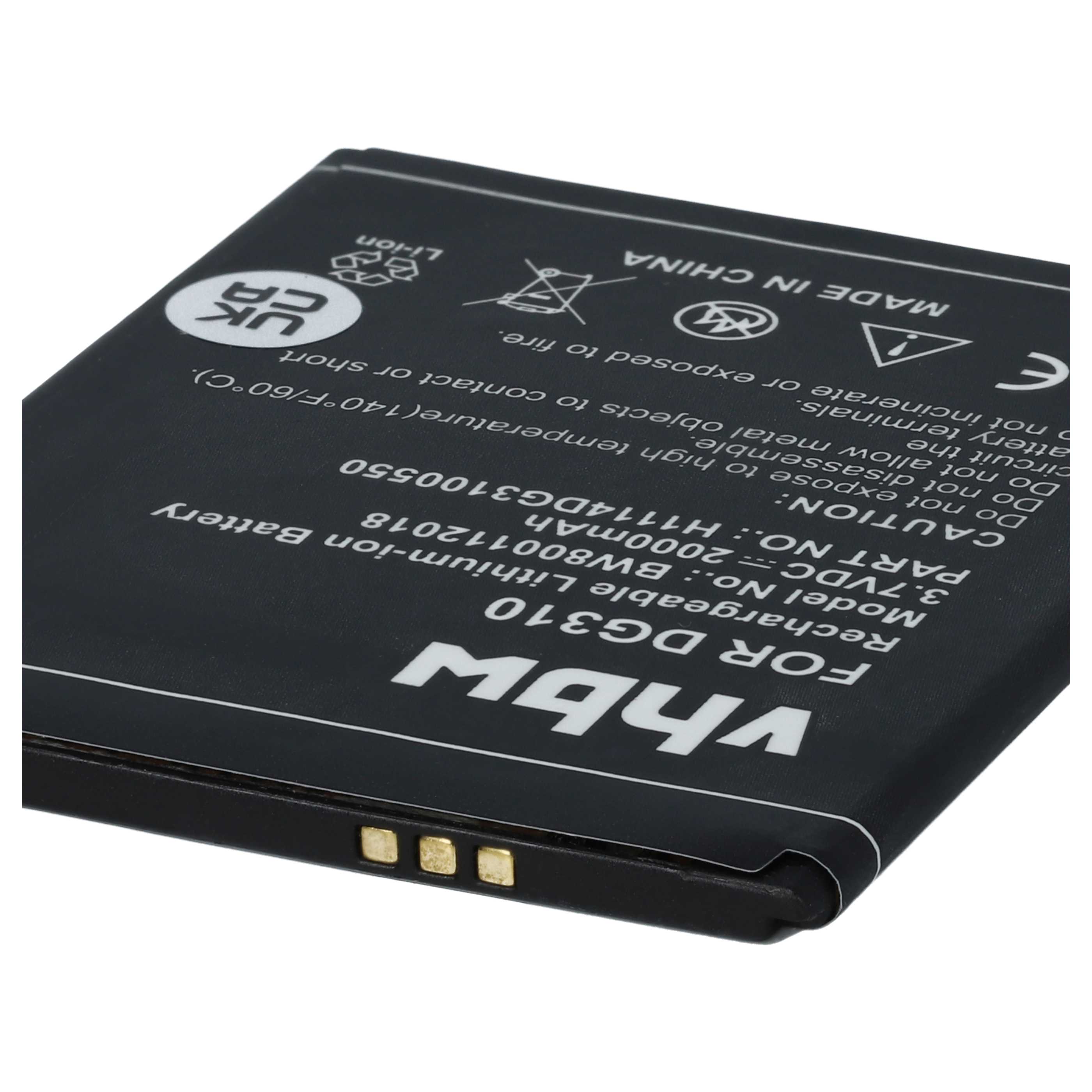 Akumulator do telefonu smartfona zamiennik H1114DG3100550 - 2000 mAh 3,7 V Li-Ion