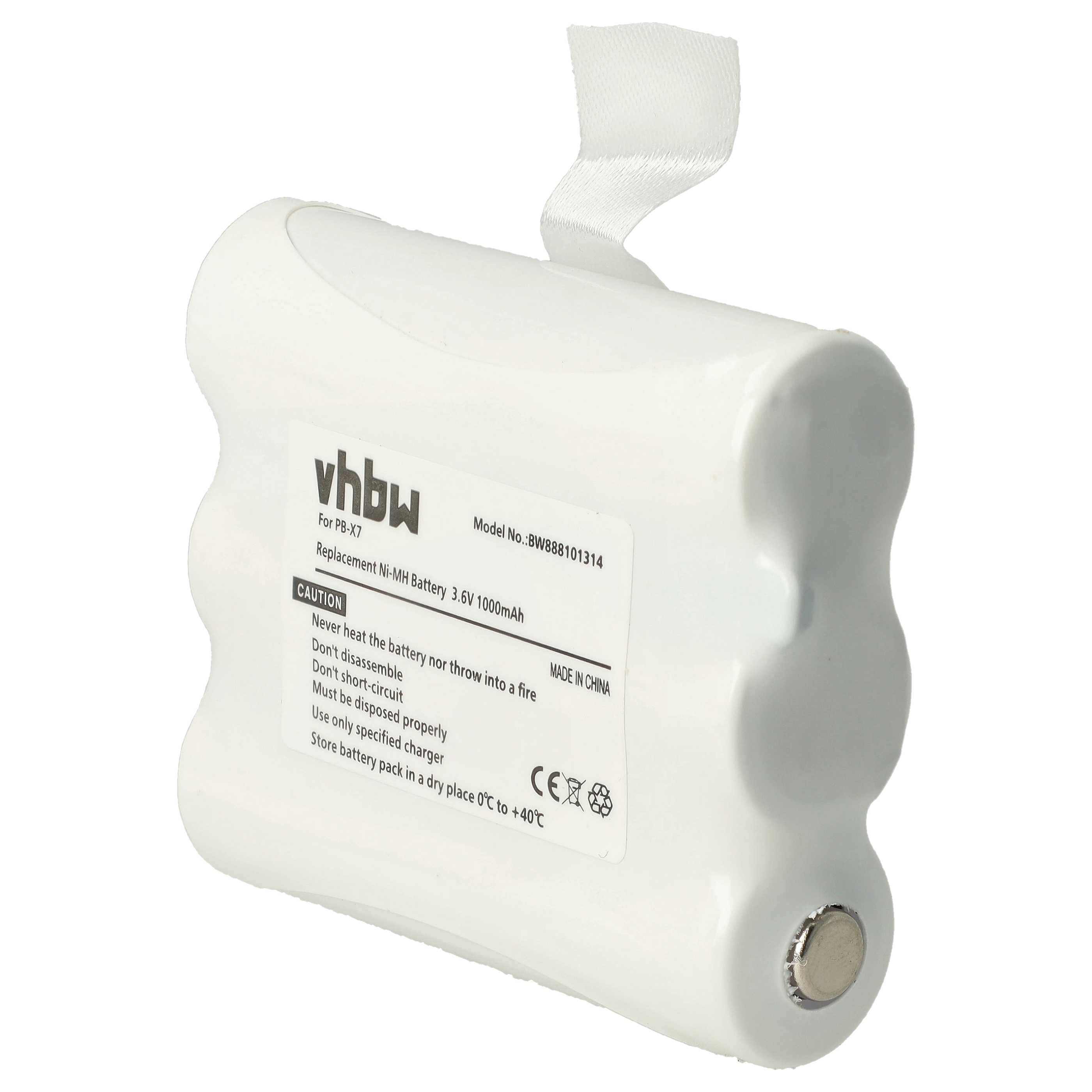 Radio 10x Battery replaces Midland PB-X7 - 1000 mAh 3.6 V NiMH