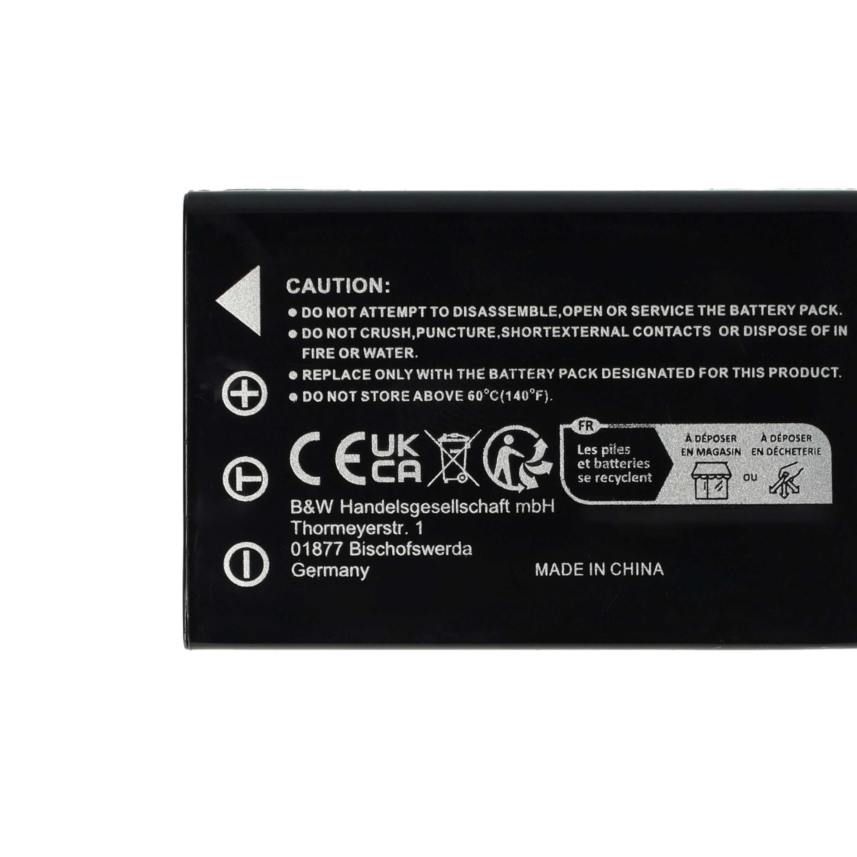2x Batteria sostituisce Aiptek ZPT-PM18 per fotocamera - 1800mAh 3,7V Li-Ion
