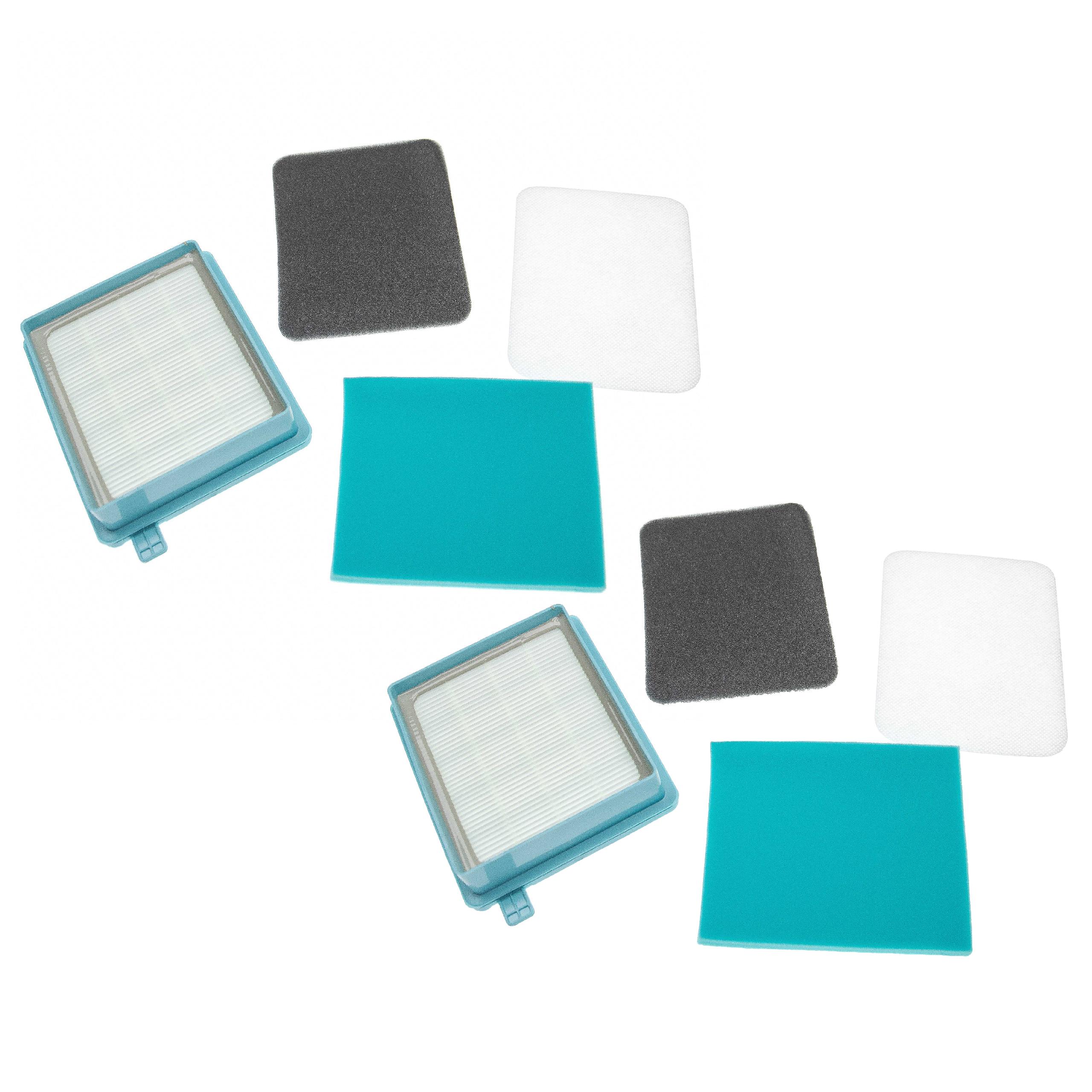 2x Filter Set replaces Grundig 9178005623 for Philips Vacuum Cleaner - Vacuum Cleaner Filter Set