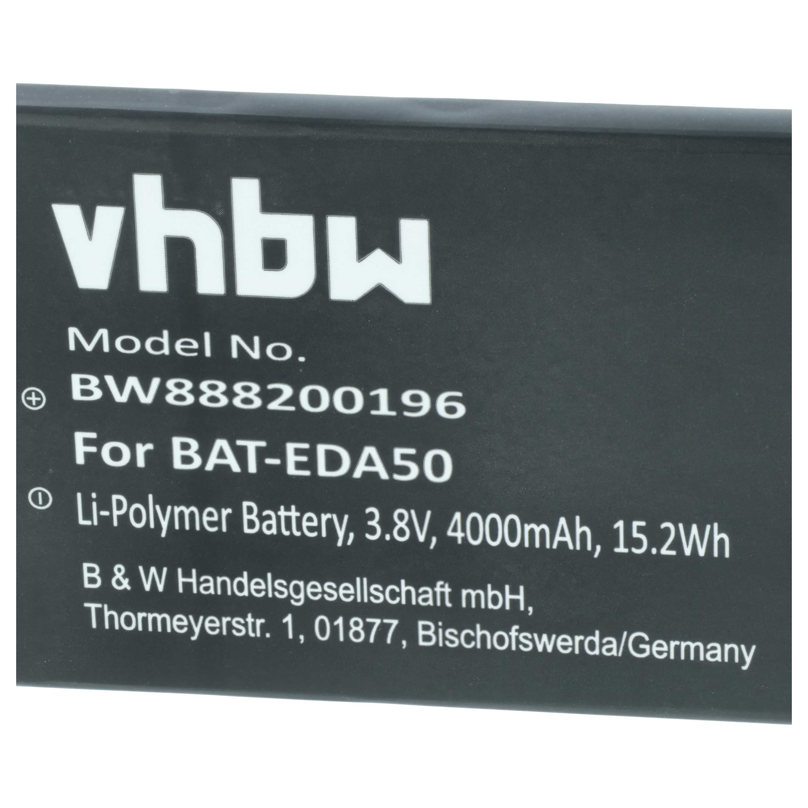 2x Batteria per barcode scanner per Honeywell Scanpal EDA50, EDA50K, EDA51, EDA71 - 4000mAh 3,8V Li-Poly