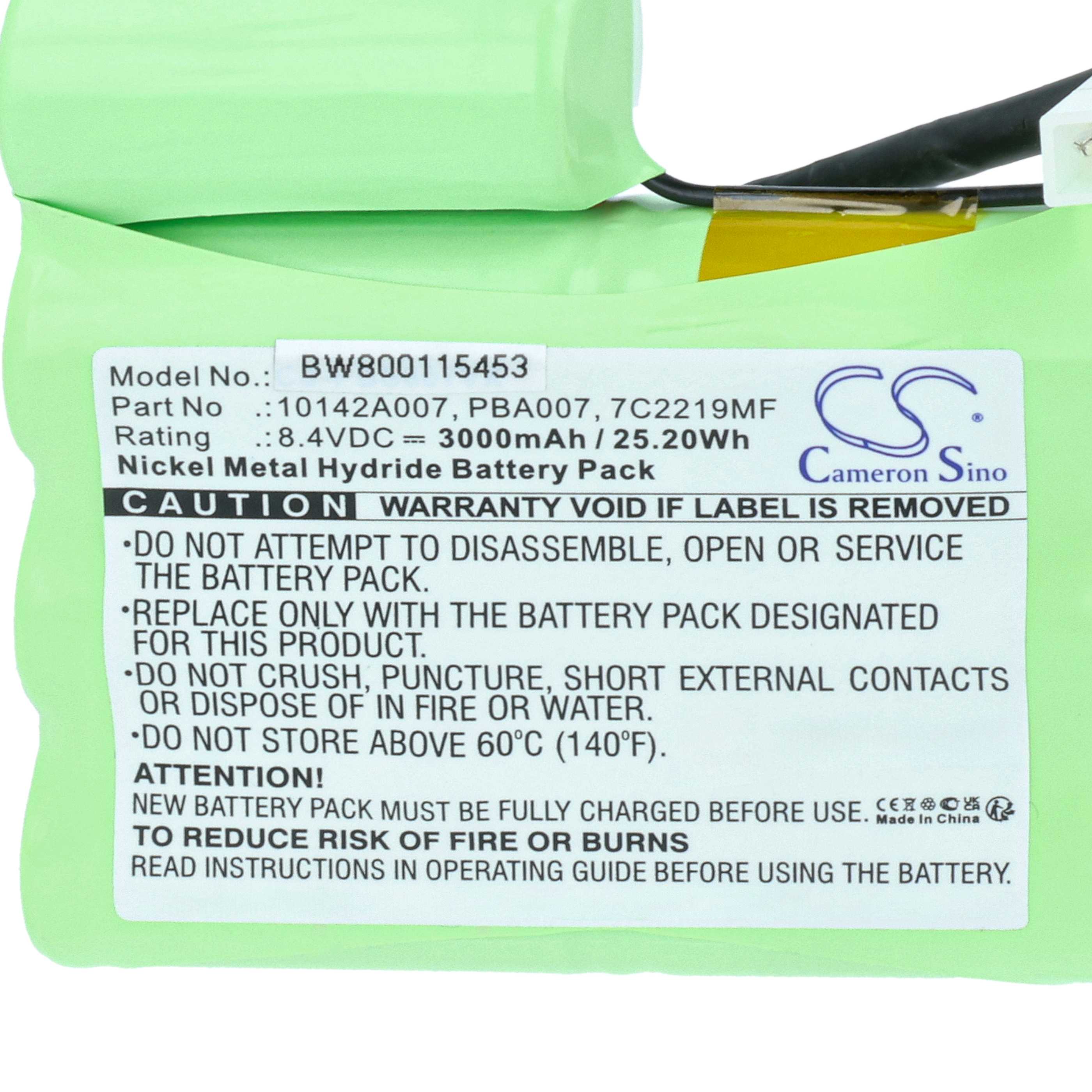 Batteria per pulitrice sostituisce Pool Blaster PB-BH843-RR1P - 3000mAh 8,4V NiMH