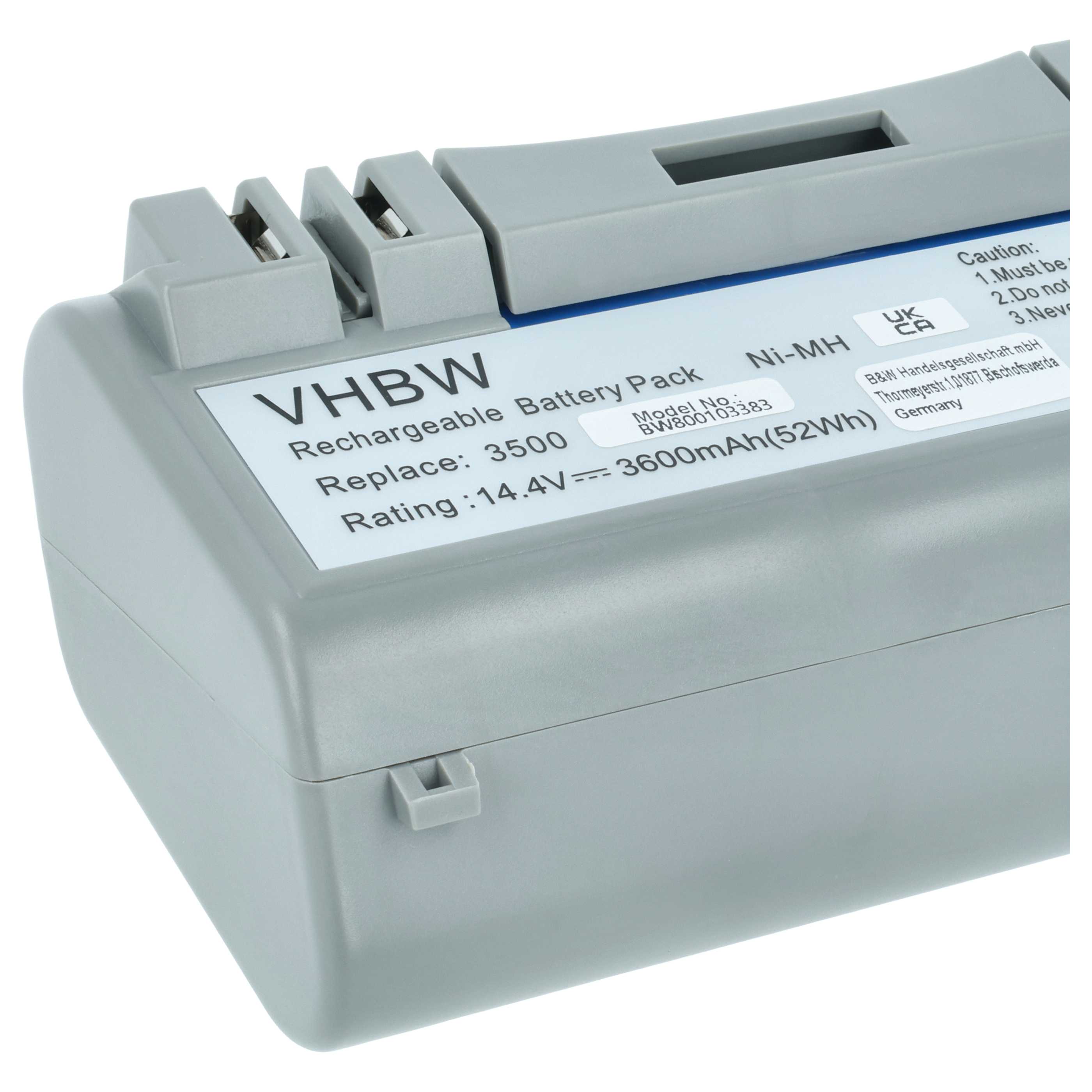 Battery replaces AEG SP385-BAT, 14904, SP5832 for iRobot 3600mAh, 14.4V, NiMH