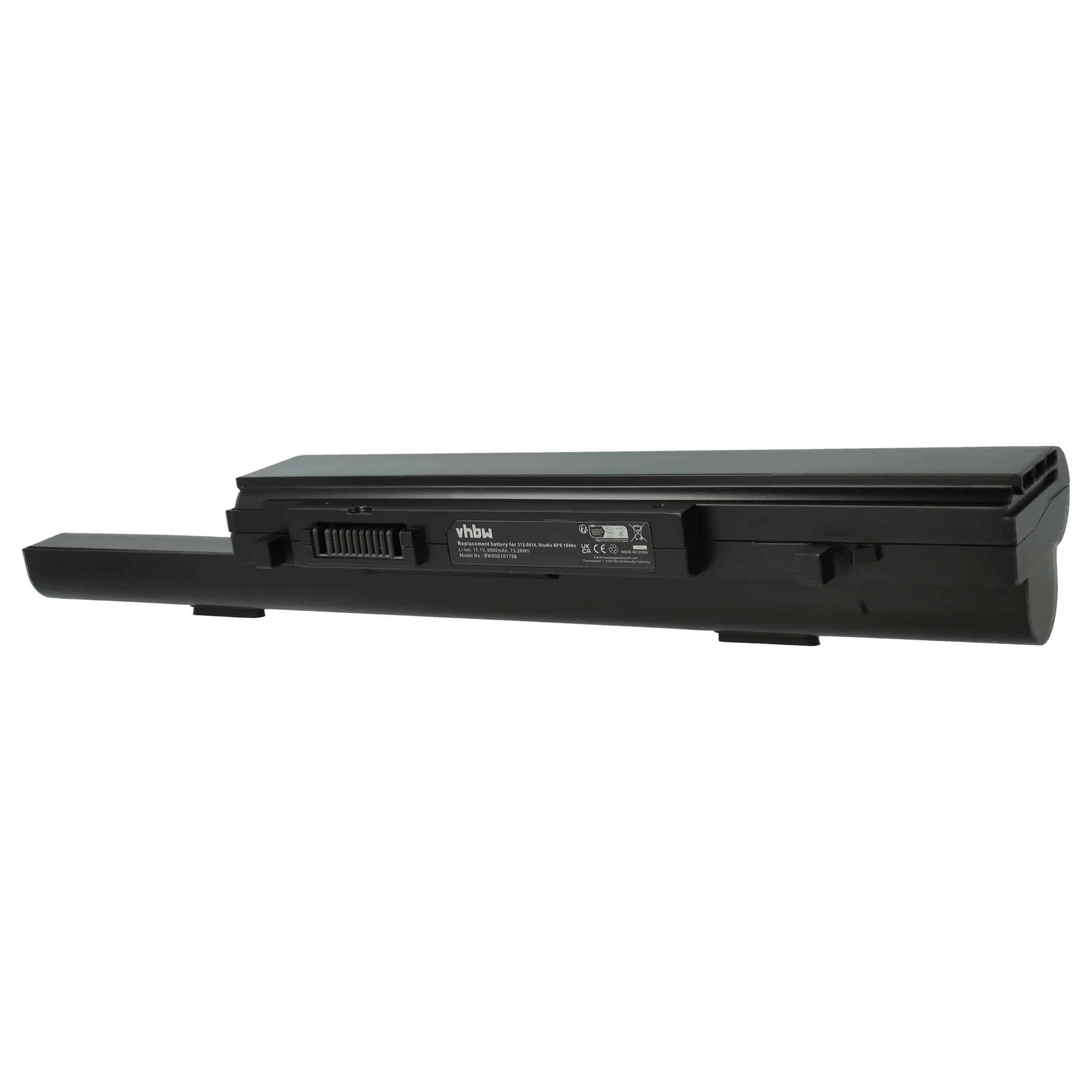 Akumulator do laptopa zamiennik Dell U011C, 451-10692, 312-0815, 312-0814 - 6600 mAh 11,1 V Li-Ion, czarny