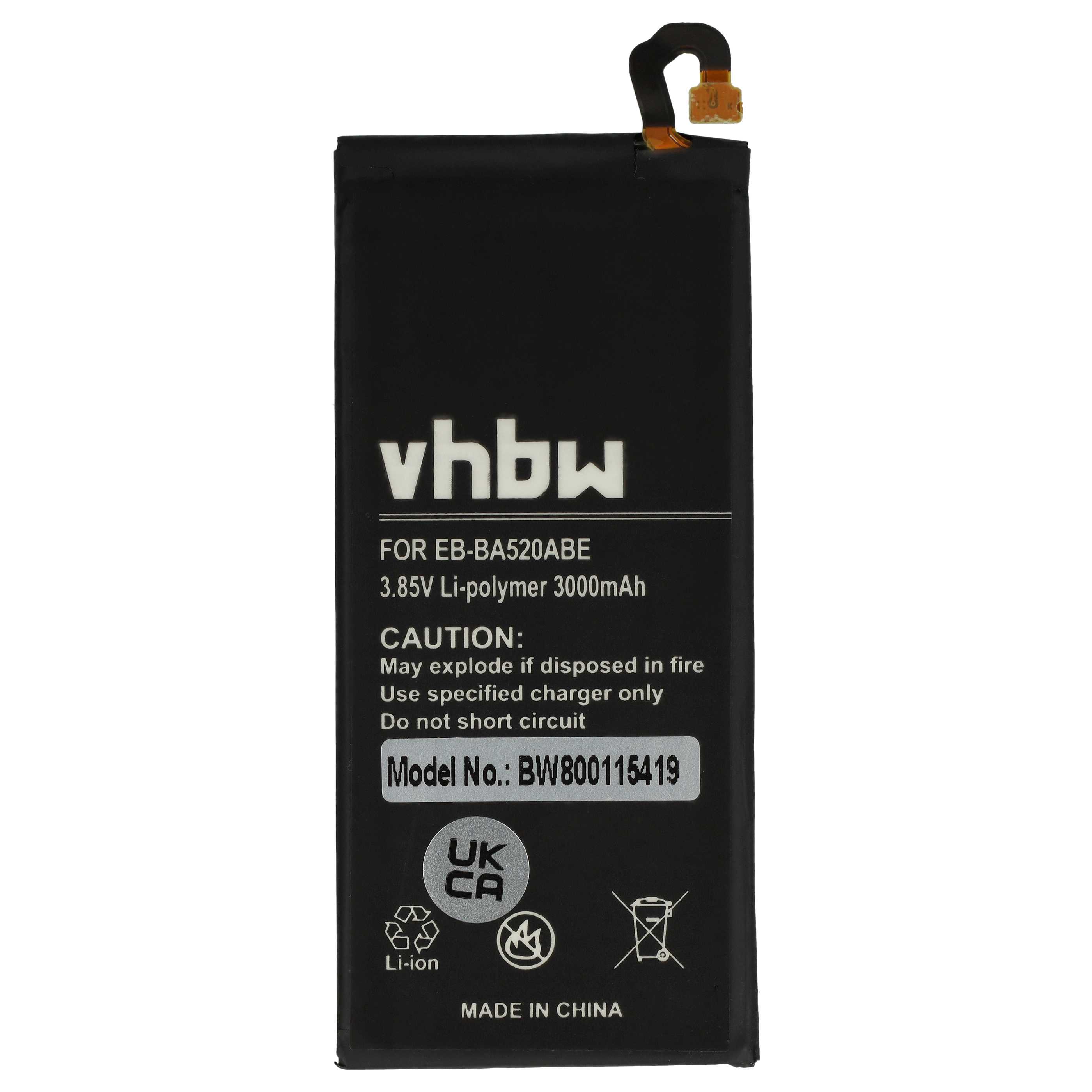 Akumulator do telefonu smartfona zamiennik Samsung EB-BA520ABE, GH43-04680A - 3000 mAh 3,85 V LiPo