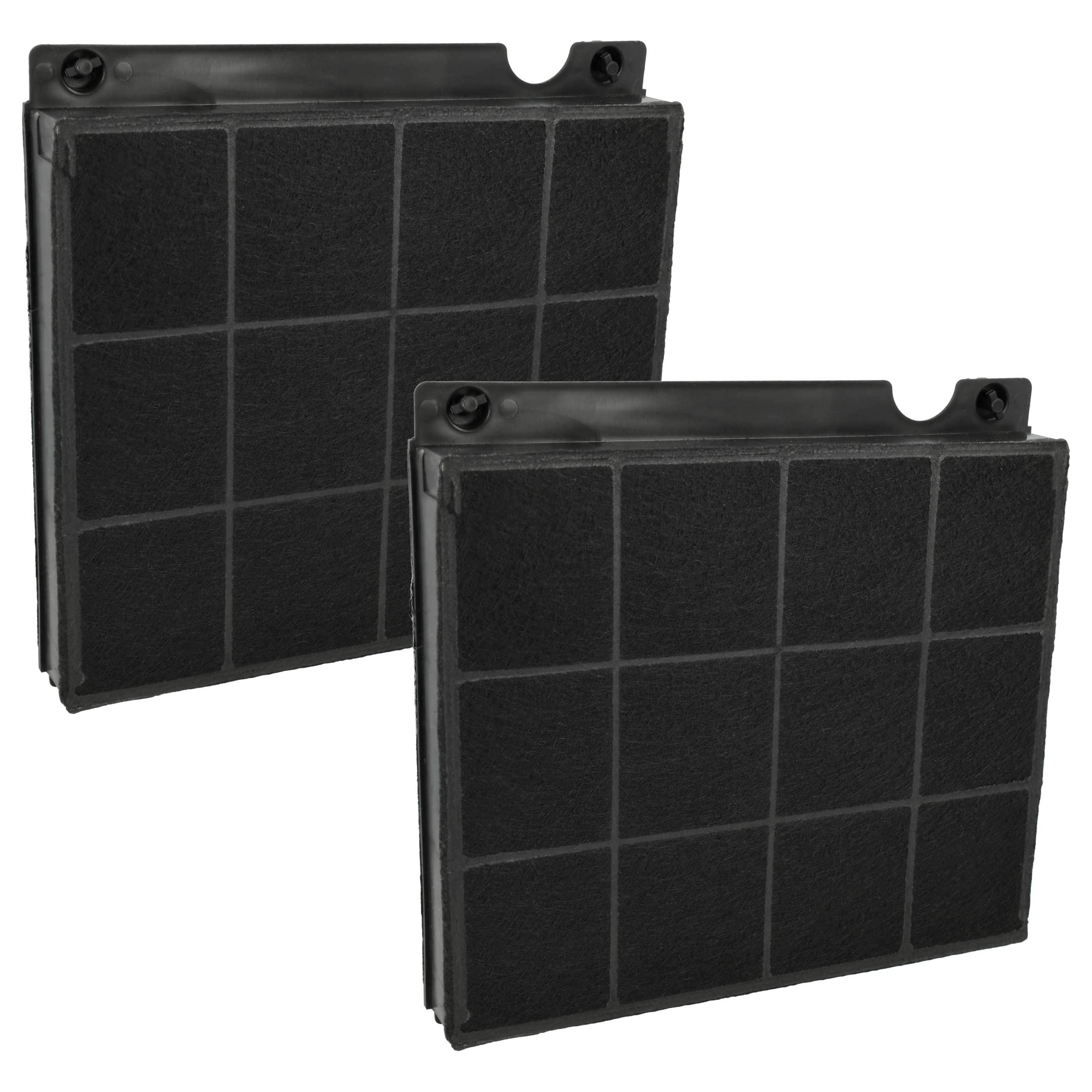 2x Filtres à charbon actif remplace AEG MCFE01, EHFC15, E3CFE15 pour hotte Zanussi