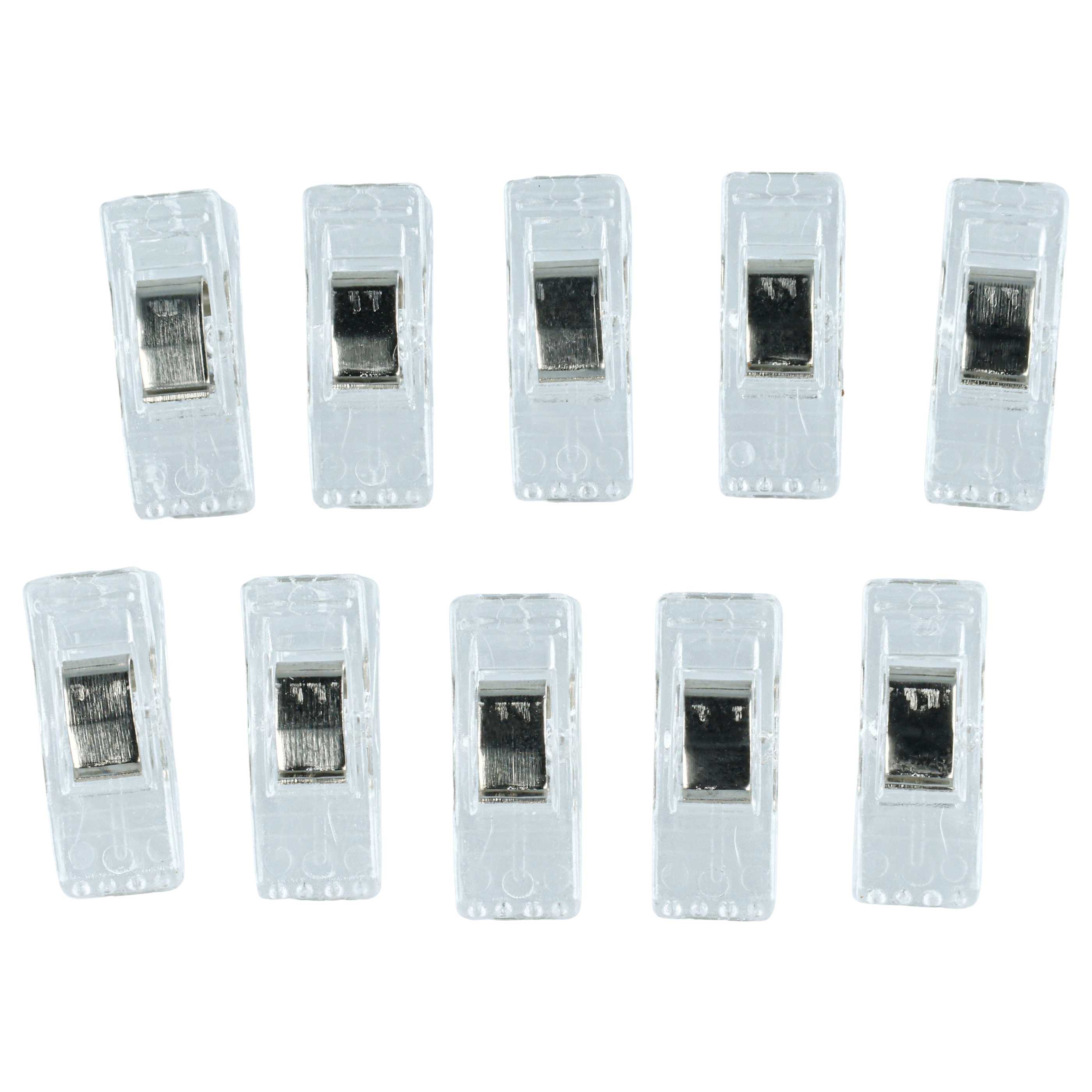 20x Wonderclips, pinces pour coudre et bricoler - avec marquage, transparent