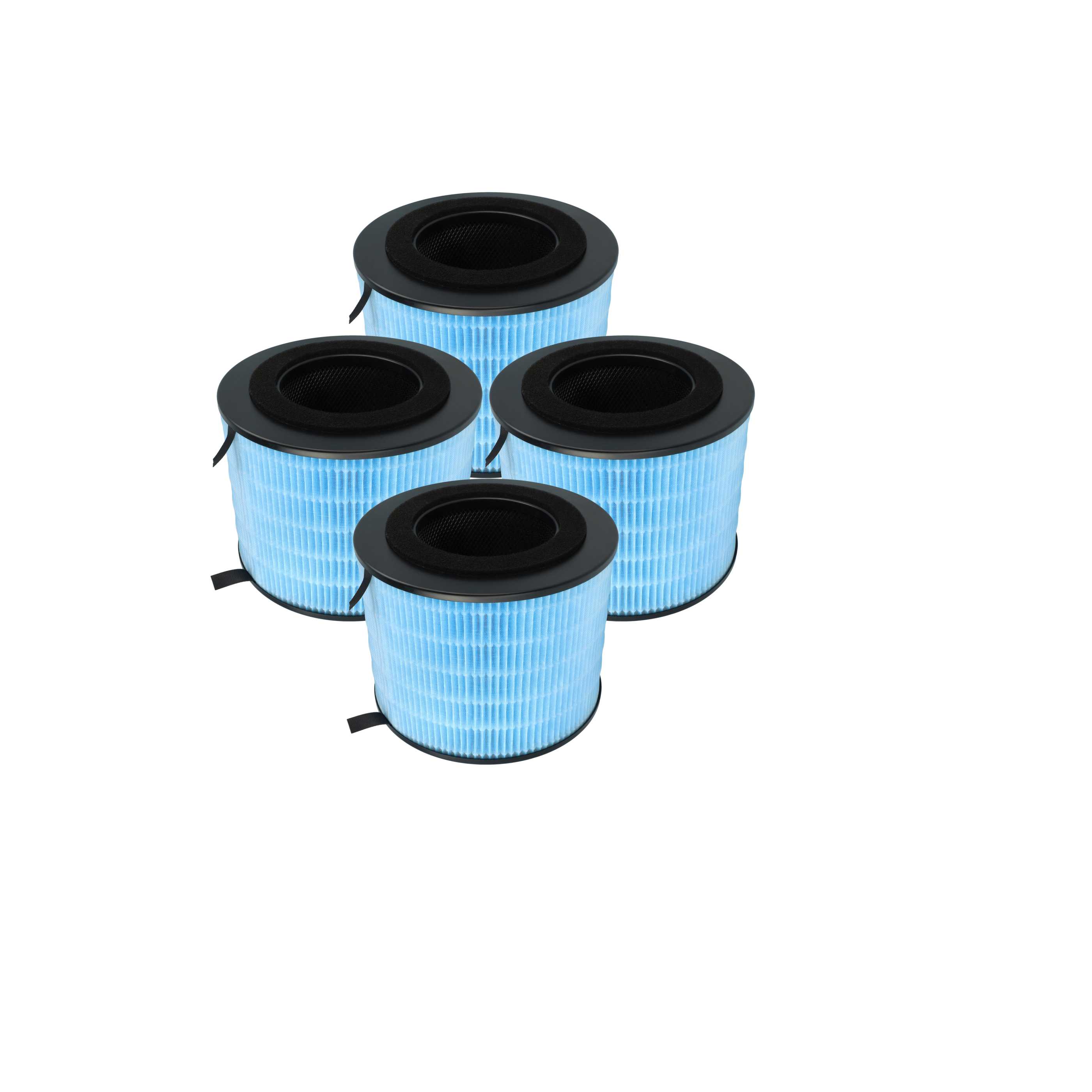 4x Filter as Replacement for Philips FYM220/30 - Activated Carbon + SPM Filter