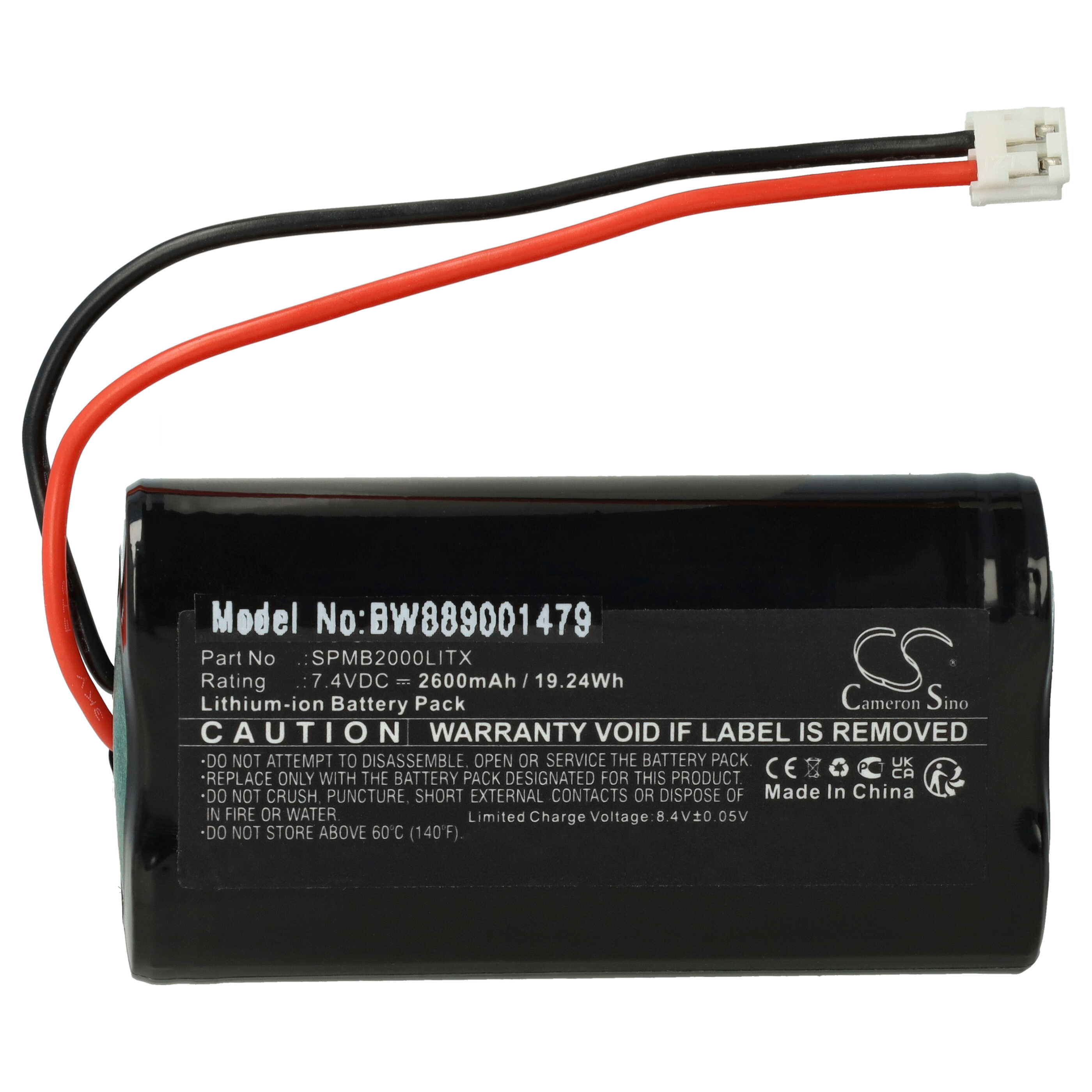 Batería reemplaza Spektrum SPMB2000LITX para mando a distancia Spektrum - 2600 mAh 7,4 V Li-Ion