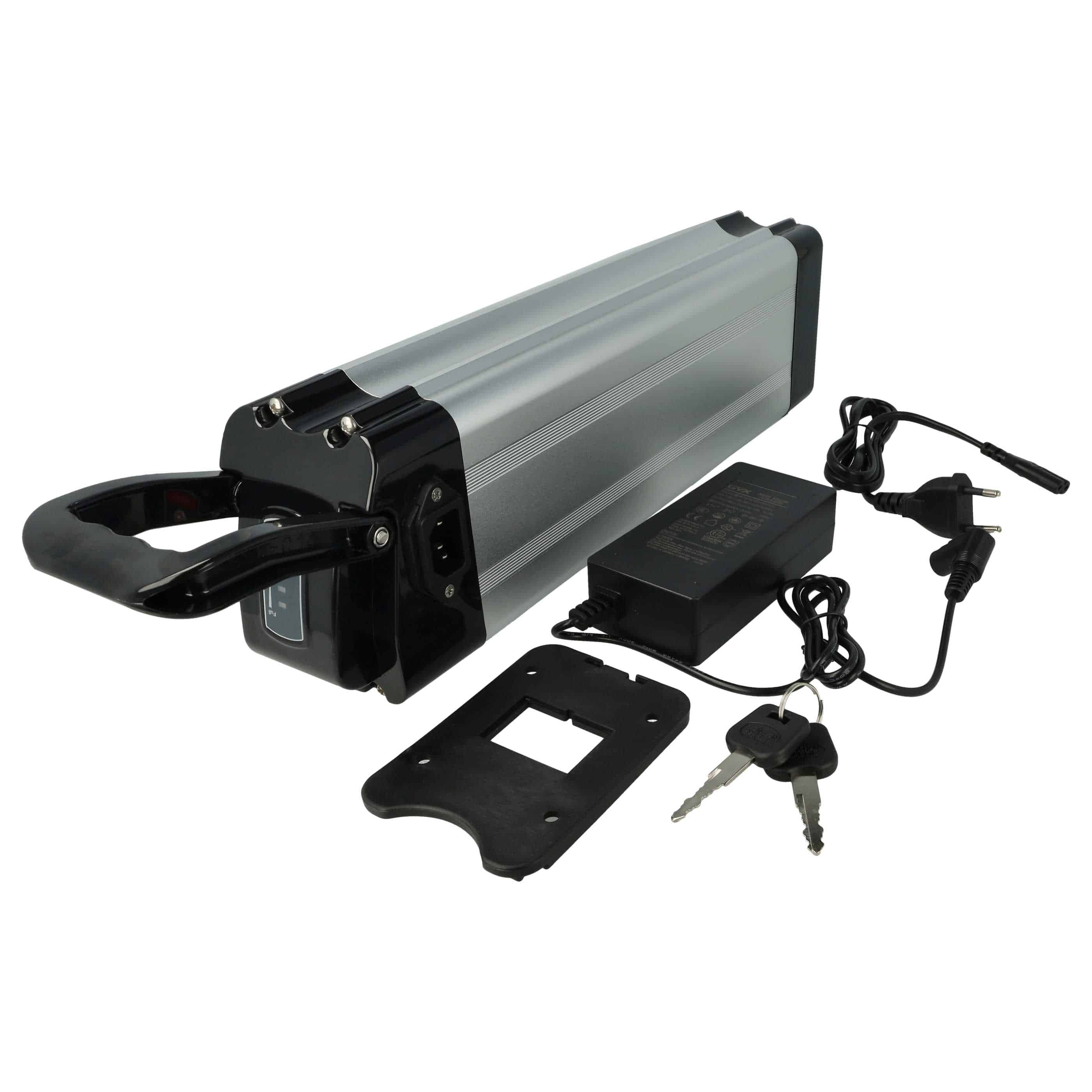 E-Bike Seat Tube Battery - 16.8 Ah 36 V Li-Ion, incl. Charger