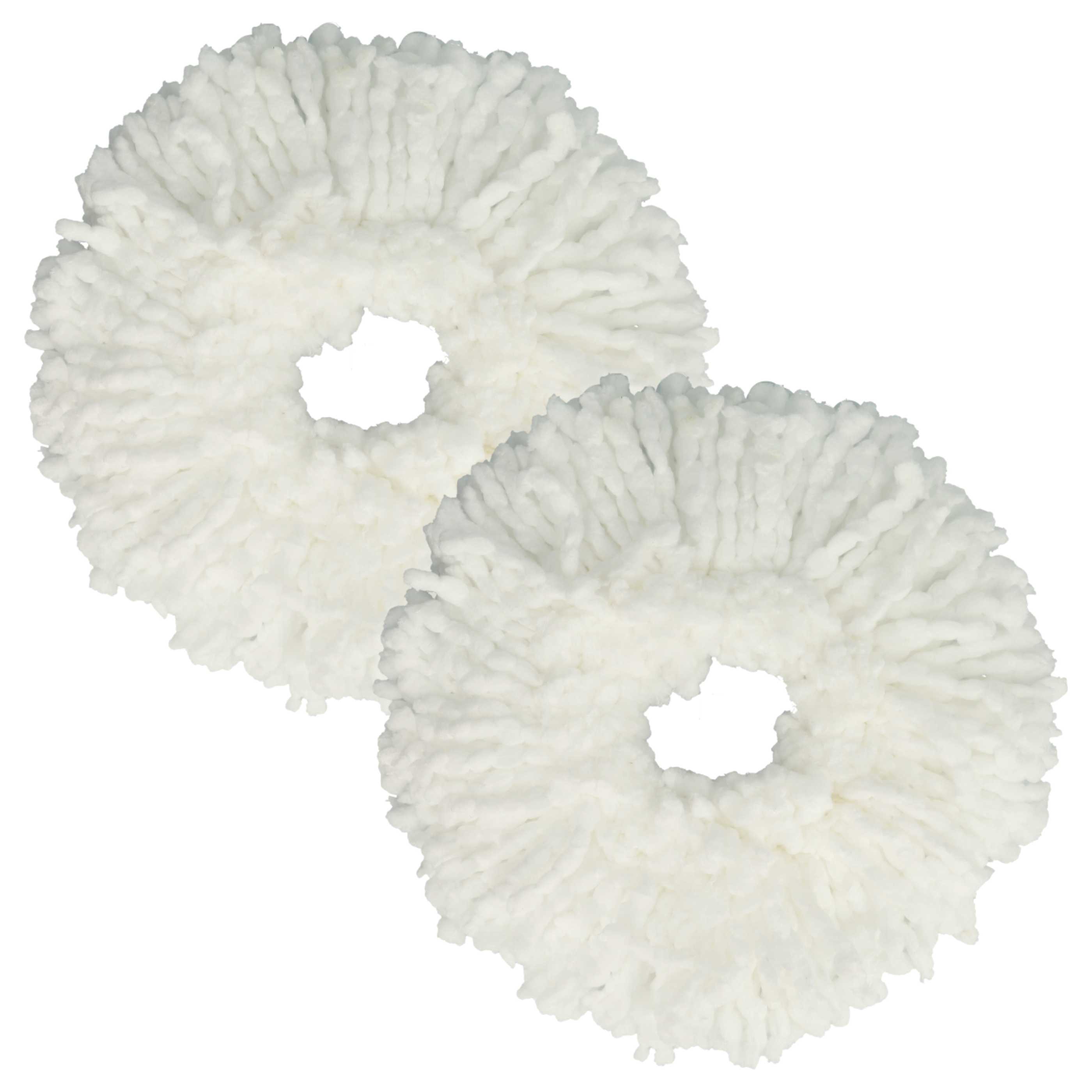 6x Lingette remplace Leifheit 52094 pour balais serpillère Leifheit - microfibre, blanc