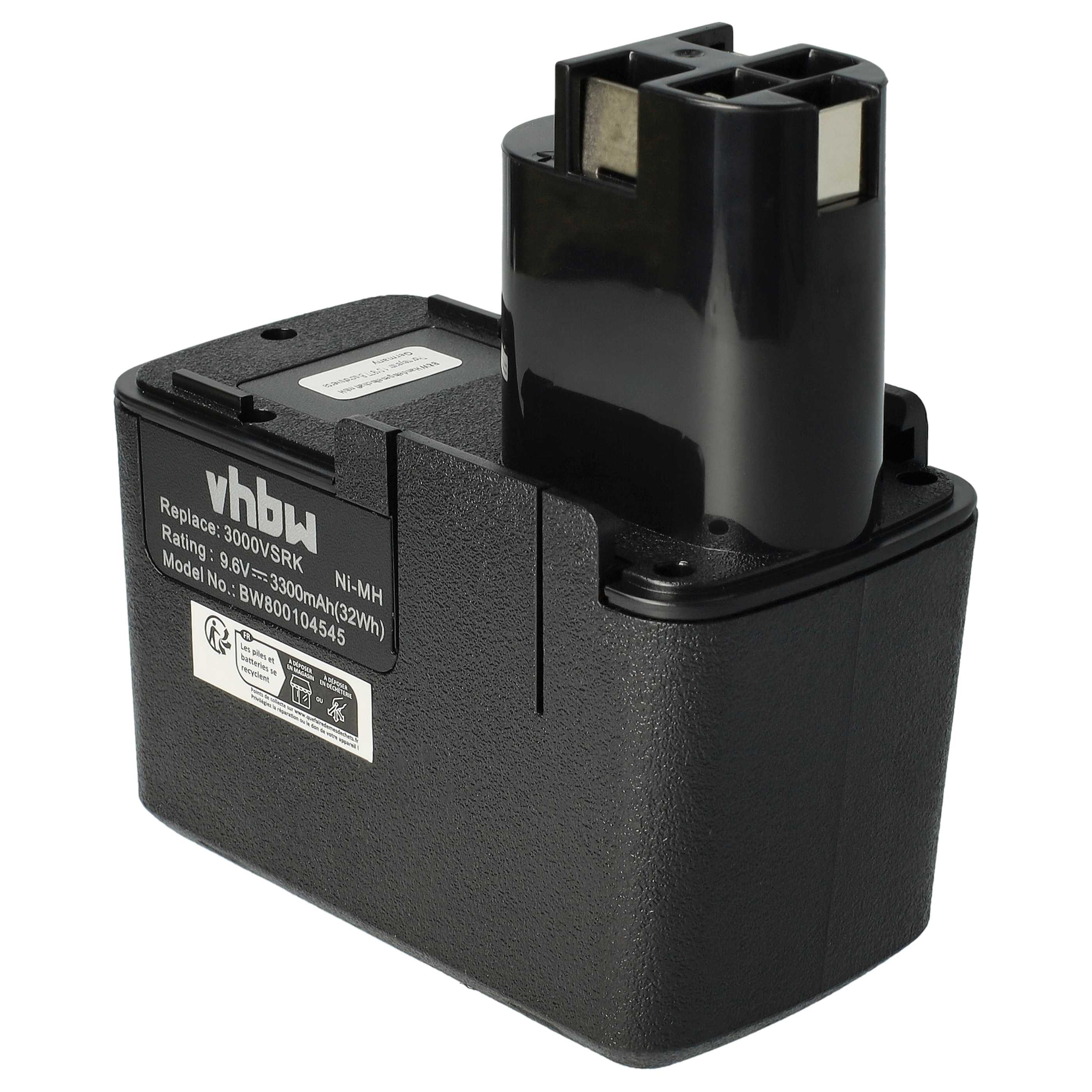 Battery replaces Bosch 2 607 335 072, 2 607 335 037, 2 607 335 035 Electric Power Tool - 3300 mAh, 9.6 V, NiMH
