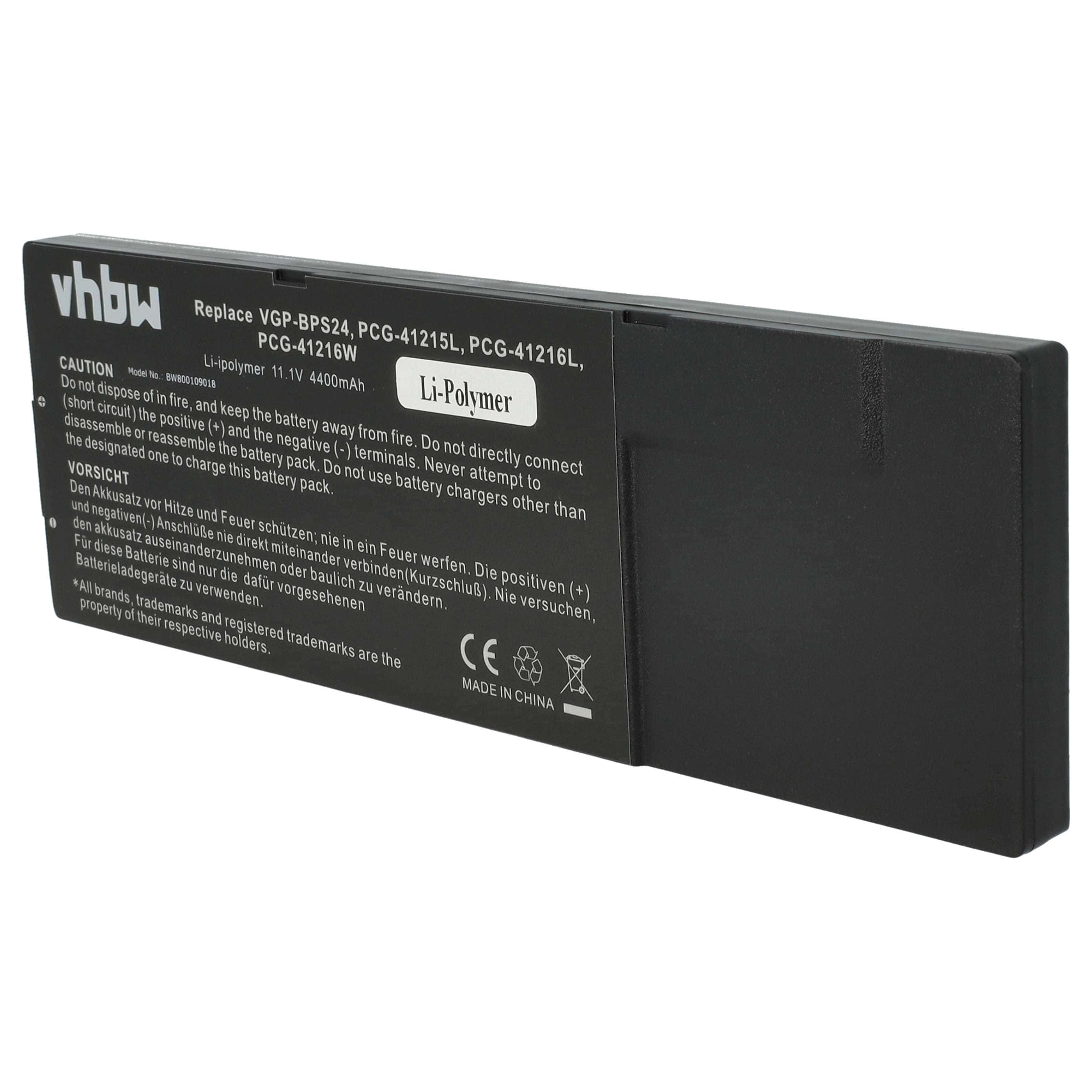 Akumulator do laptopa zamiennik Sony VGP-BPL24, VGP-BPSC24, VGP-BPS24 - 4400 mAh 11,1 V Li-Ion, czarny