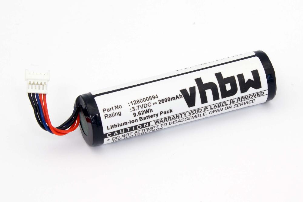 Batterie remplace 128000894 pour scanner de code-barre - 2600mAh 3,7V Li-ion