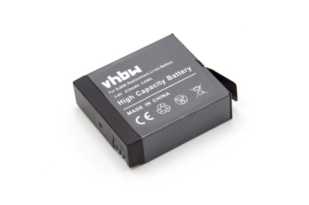 Videocamera Battery Replacement for SJCam SJ6B - 910mAh 3.8V Li-Ion