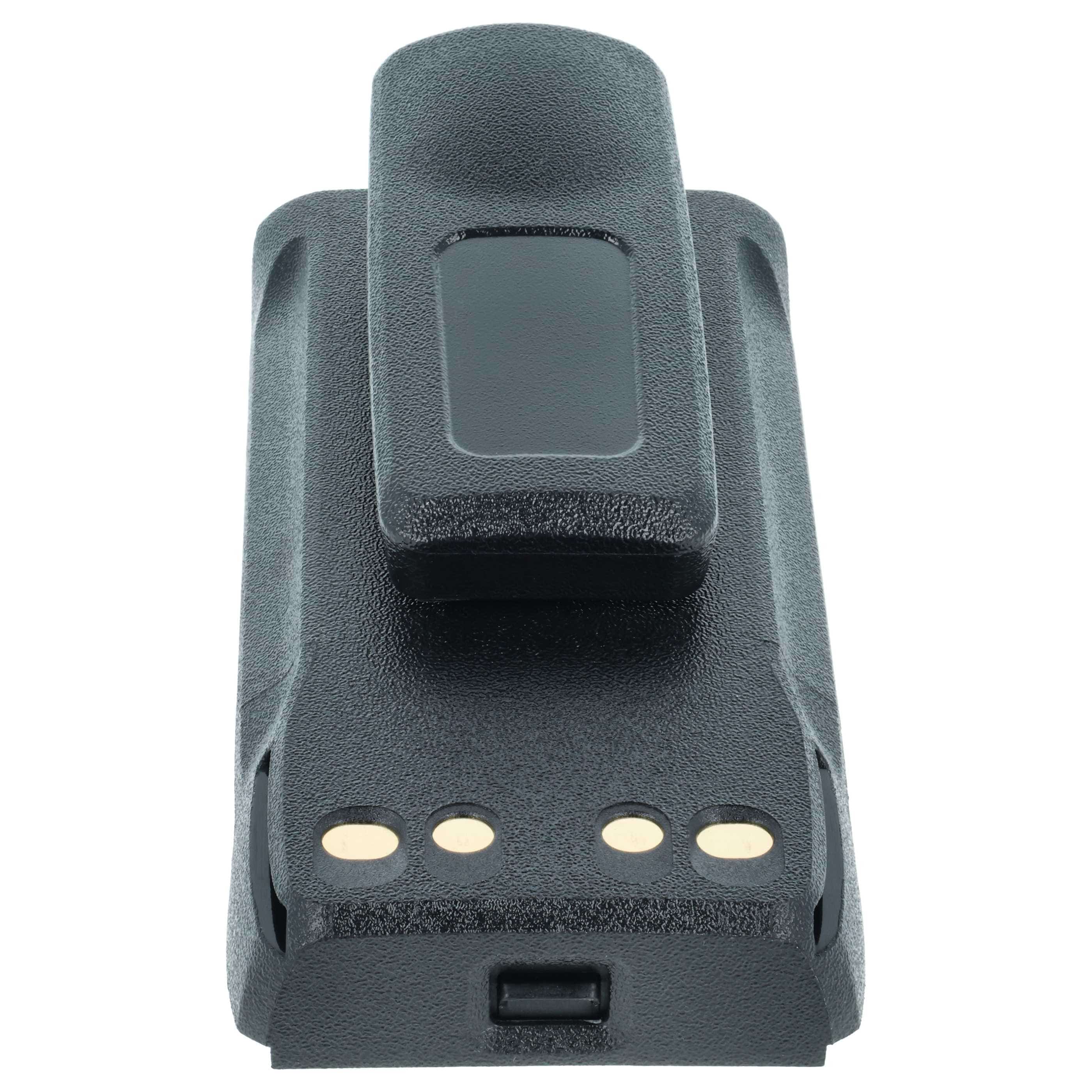 Radio Battery replaces Motorola PMNN4407A, PMNN4807, PMNN4807A, PMNN4407 - 2150 mAh 8.4 V Li-Ion + Belt Clip