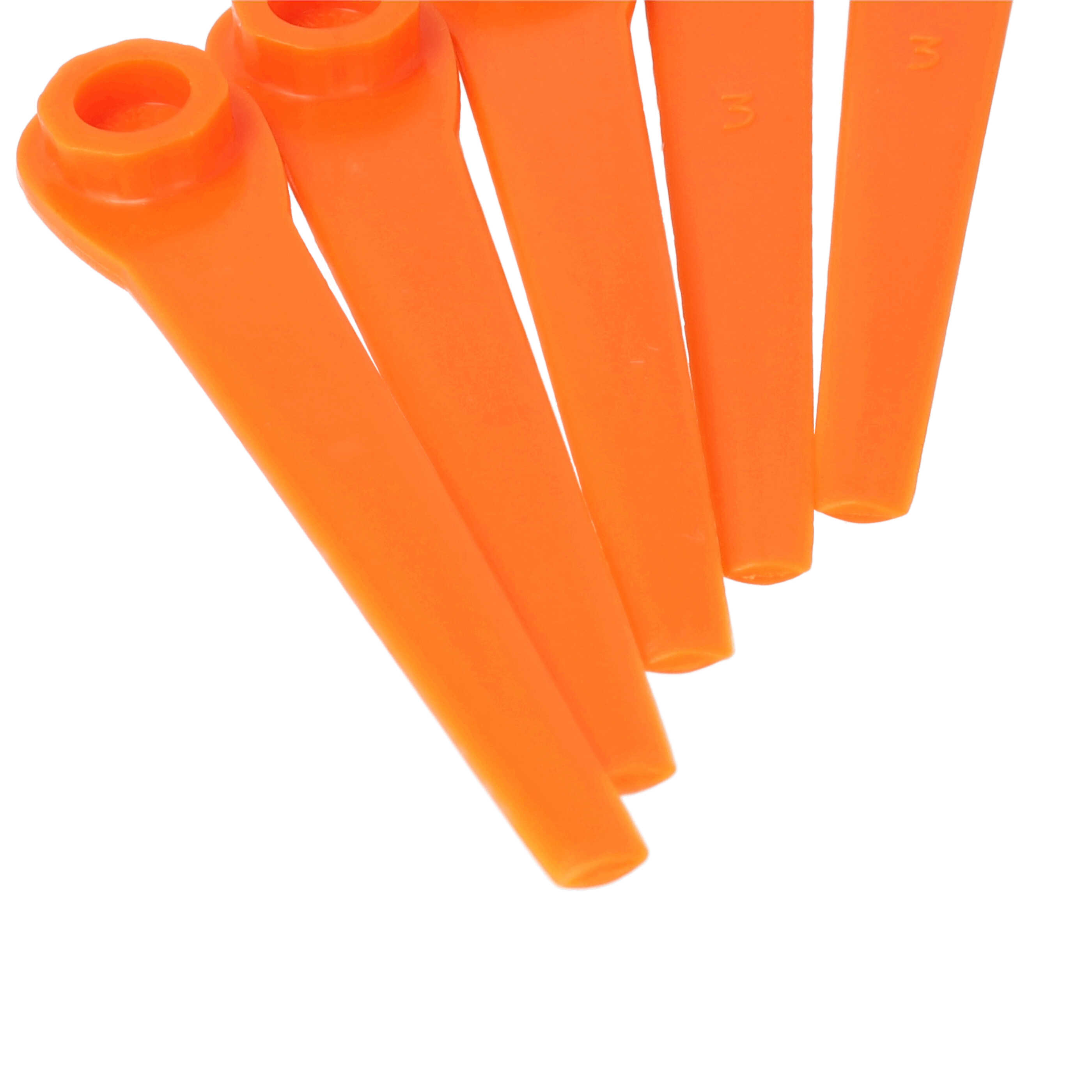 20x Lames remplace Gardena RotorCut 5368-20 pour débroussailleuse – Couteaux plastique, Orange