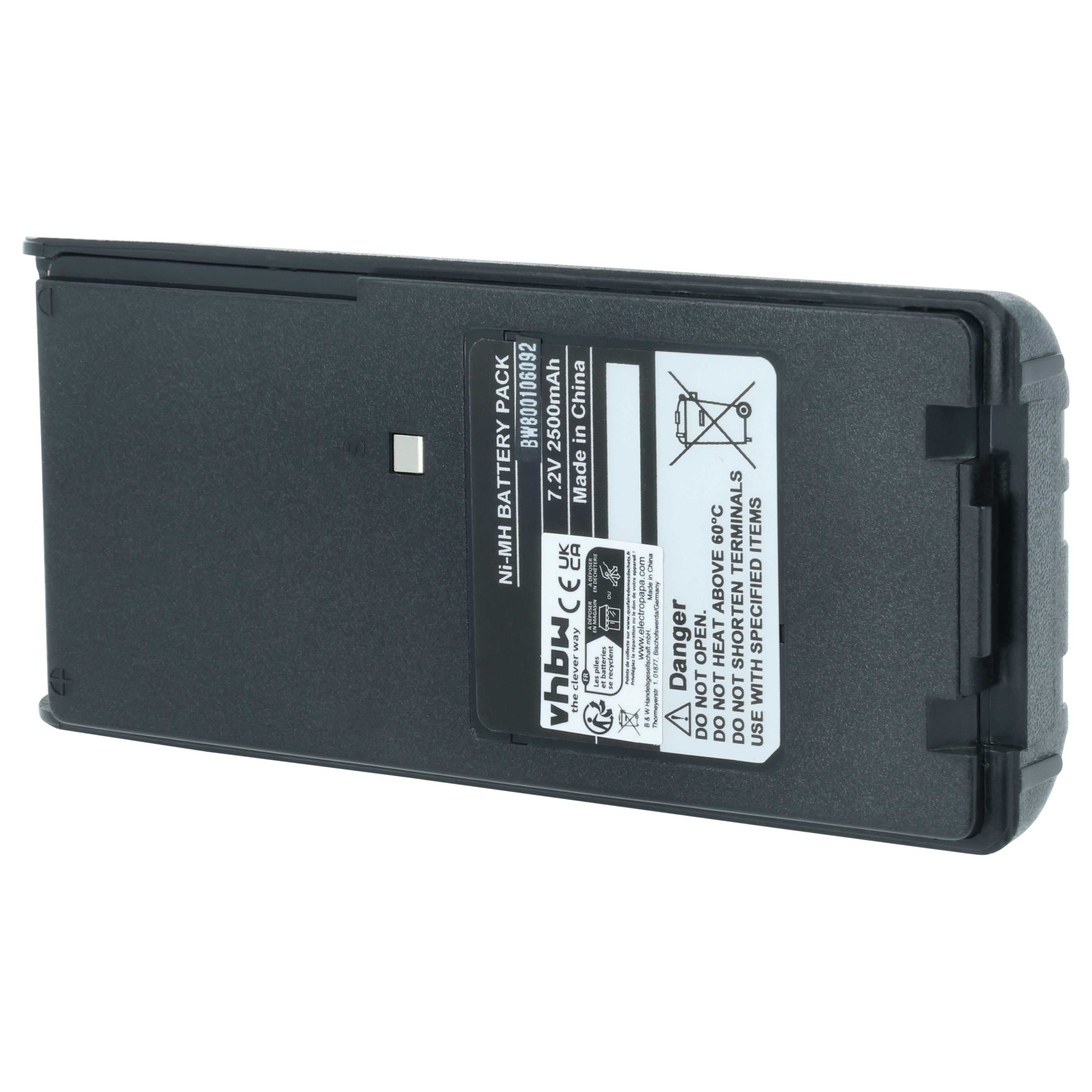 2x Batteria sostituisce Icom BP-210N, BP-210, BP-209N, BP-209 per dispositivo radio - 2500mAh 7,2V NiMH