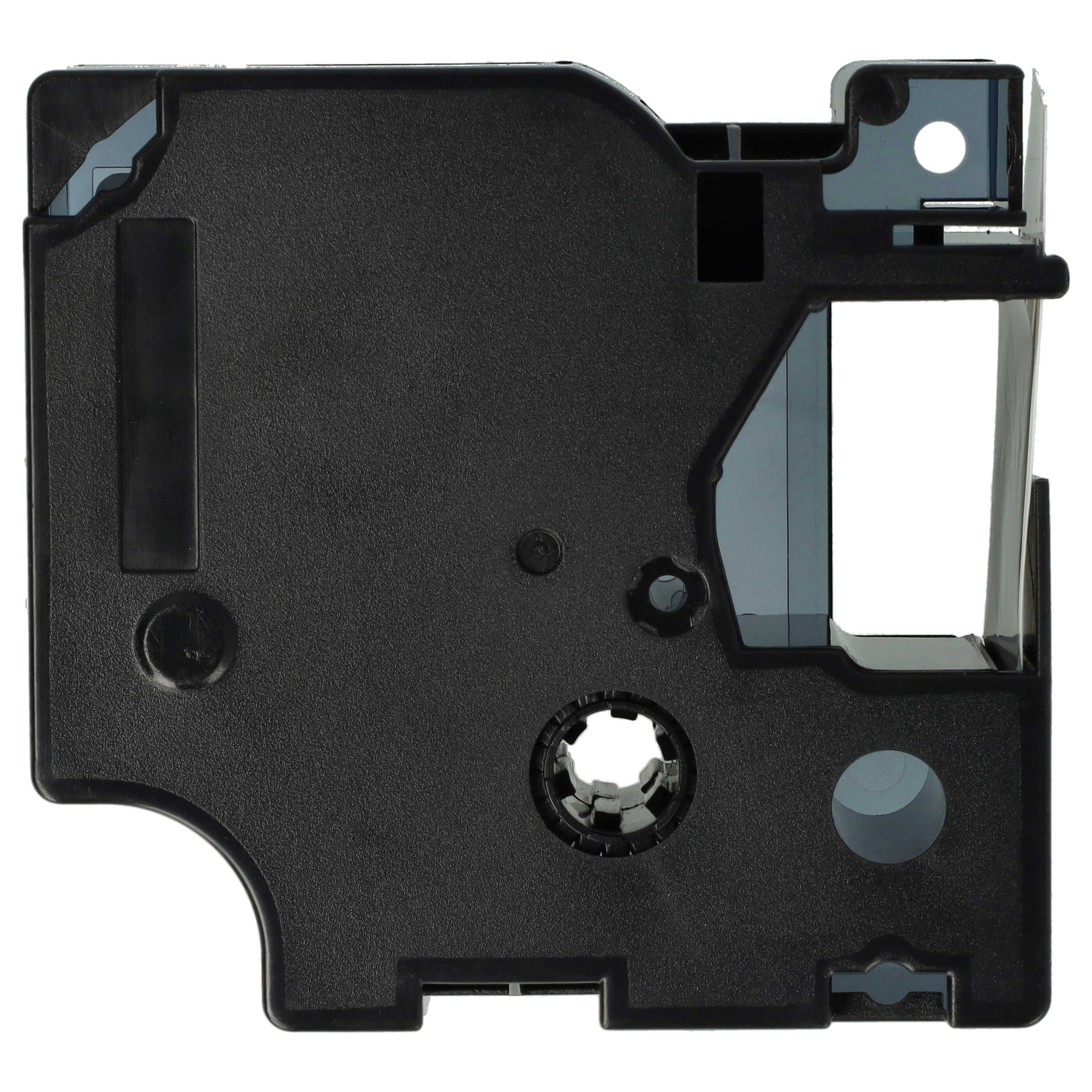 2x Label Tape replaces Dymo D1, 53713 - 24 mm Black to White