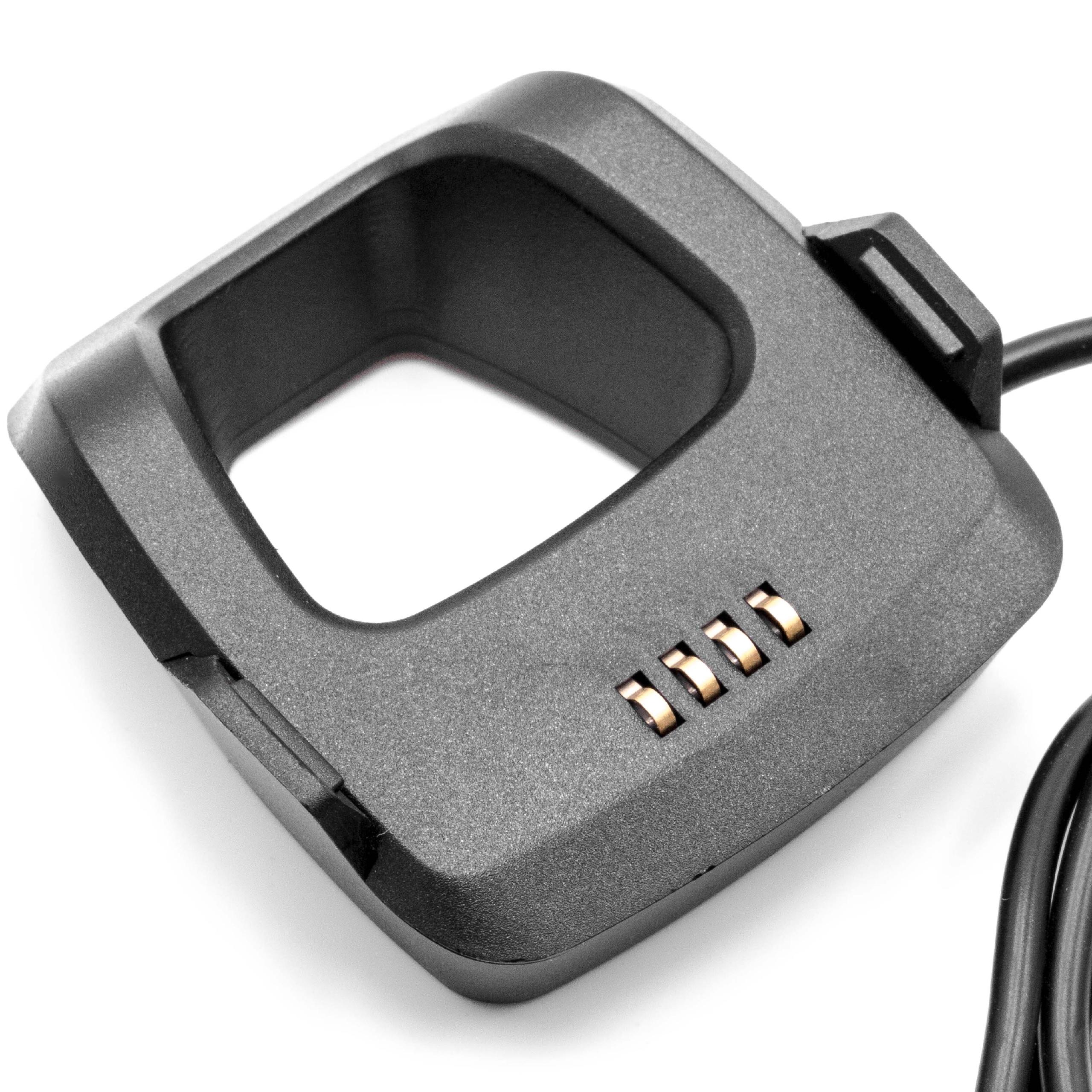 Cable de carga USB para smartwatch Garmin Forerunner 205, 305 - negro 95 cm
