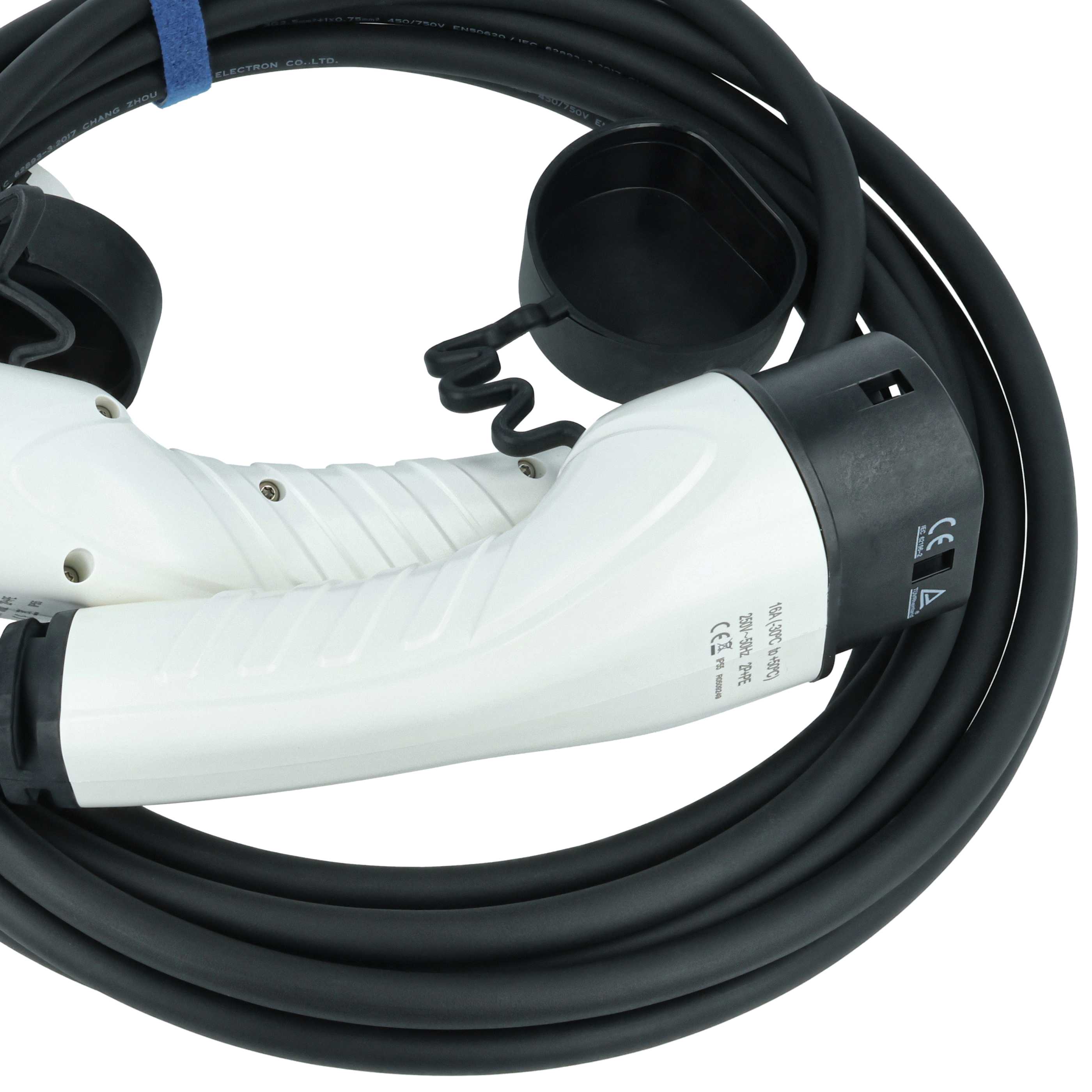 Charging Cable - Type 2 to Type 2 Cable, Single-Phase, 16 A, 3.5 kW, 7 m