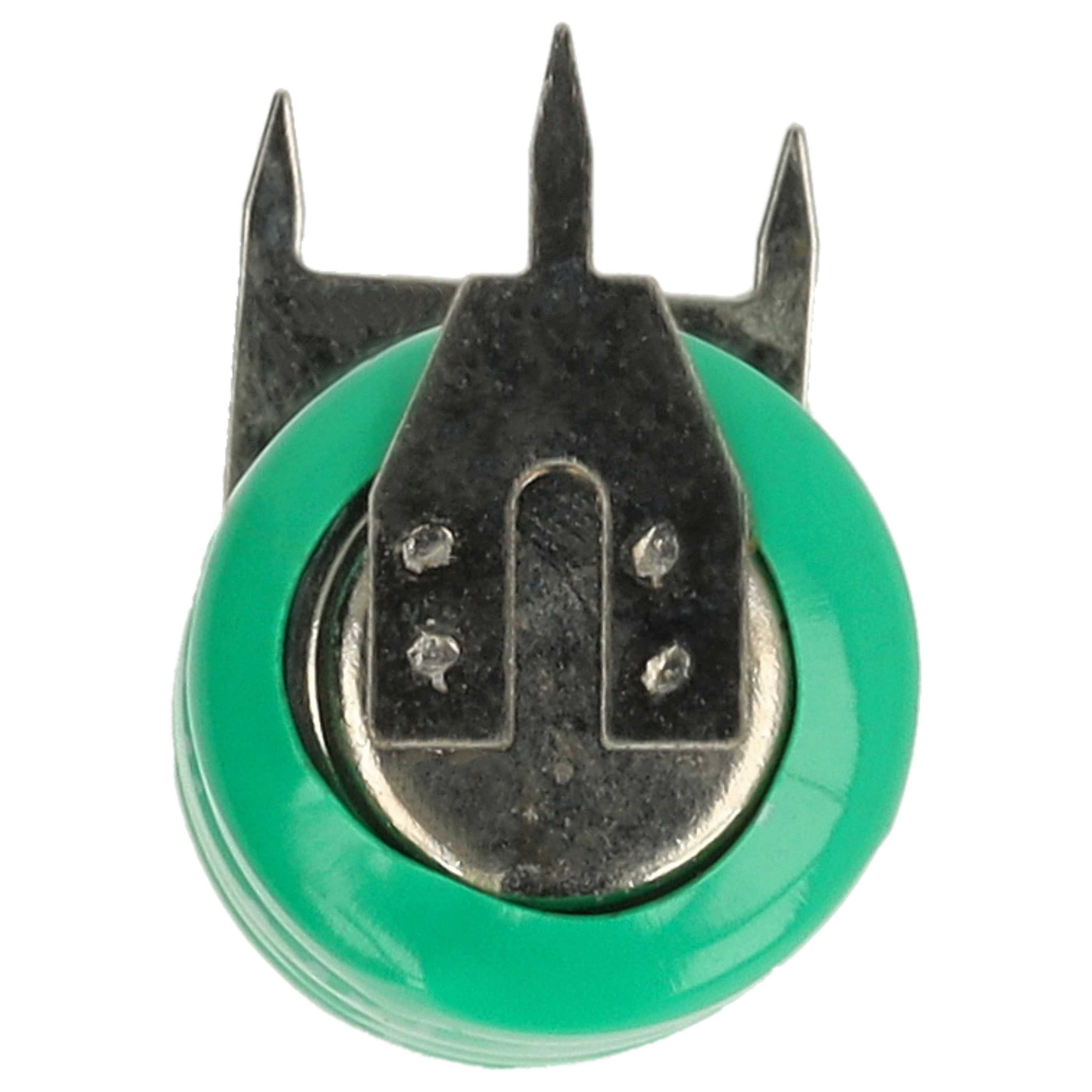 5x Button Cell Battery Type V40H 3 Pins for Model Building Solar Lamps etc. - 40 mAh 4.8 V NiMH