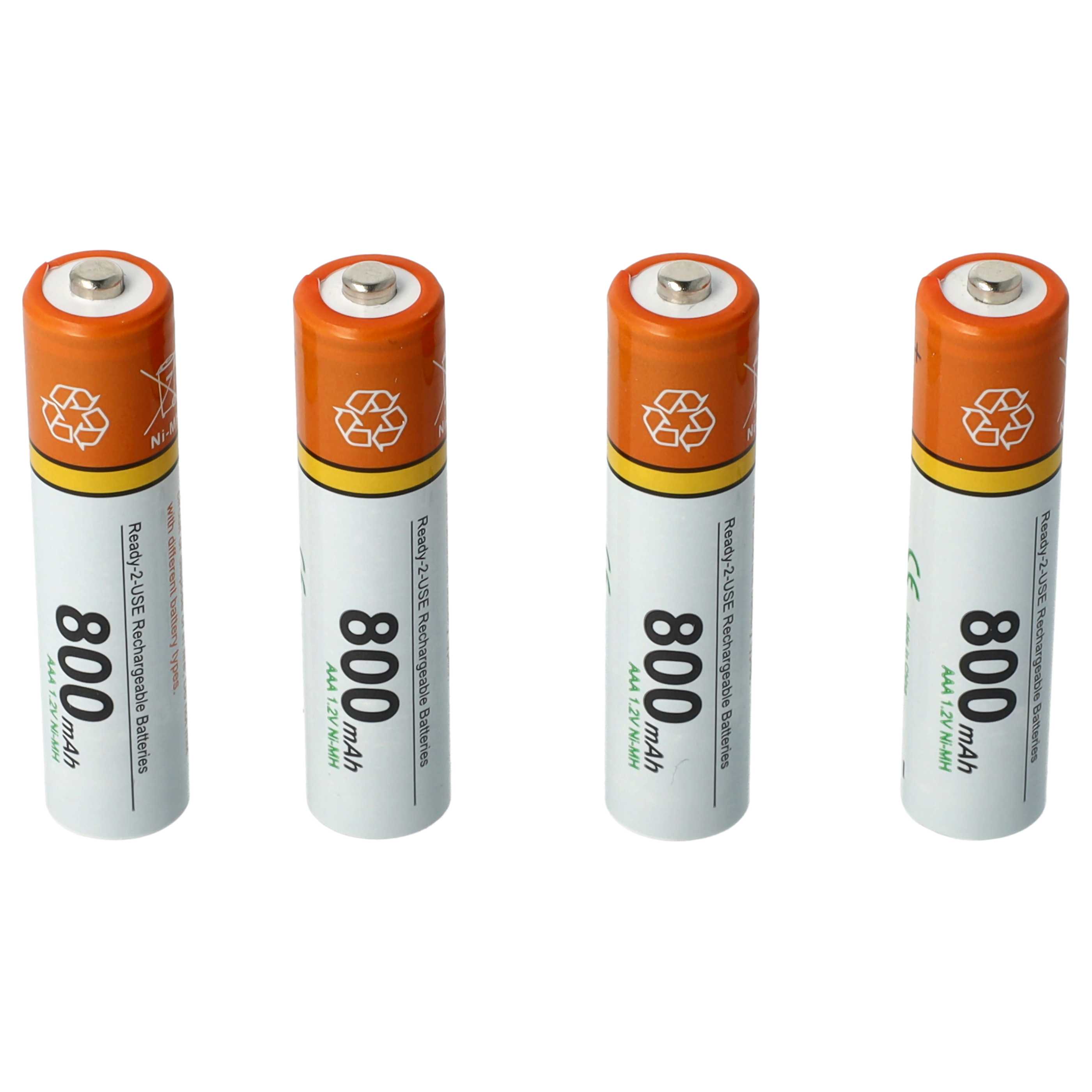 20x Batteries pour téléphone Philips, Grundig, Sennheiser, Amplicomms - 800mAh 1,2V NiMH