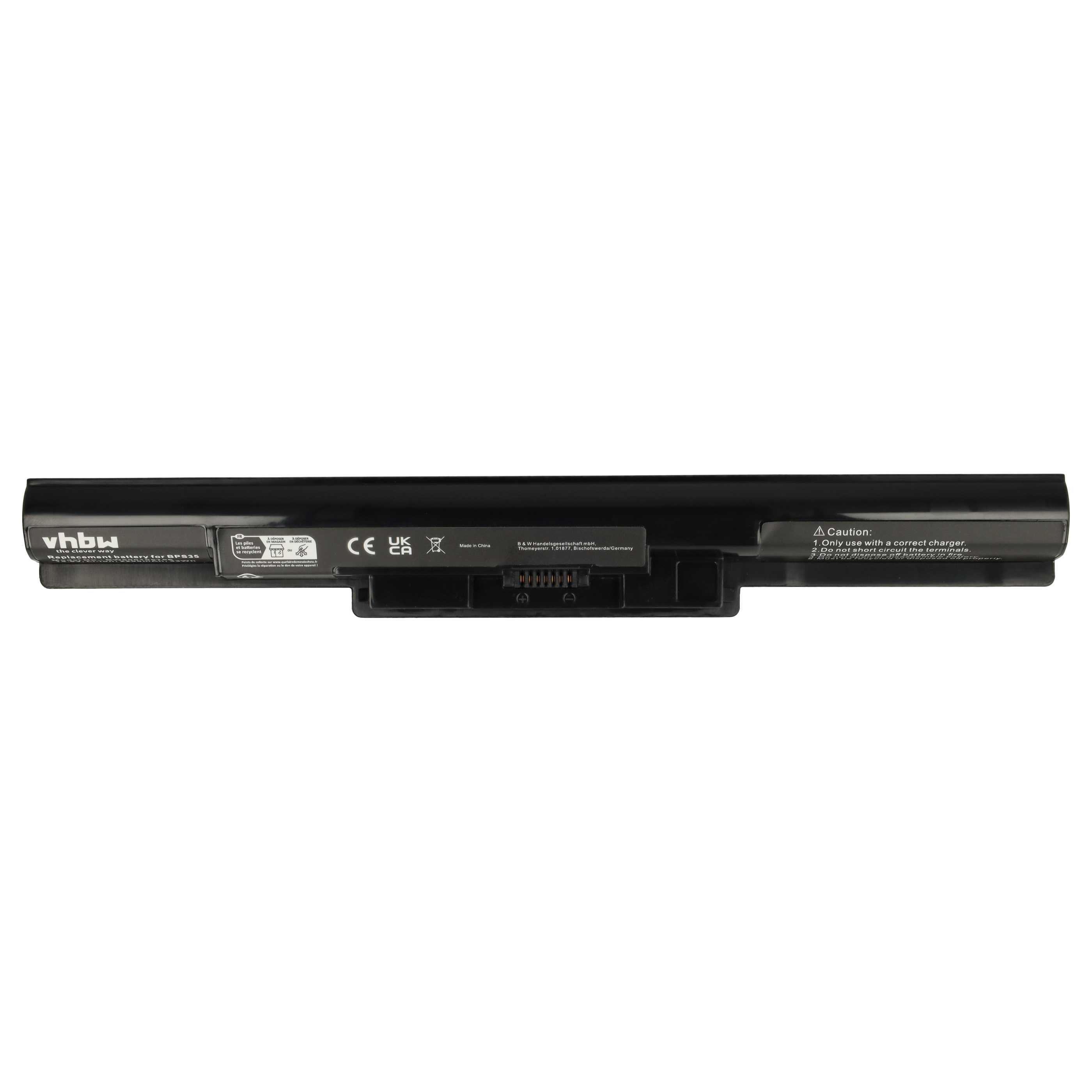 Akumulator do laptopa zamiennik Sony VGP-BPS35A, VGP-BPS35 - 2200 mAh 14,8 V Li-Ion, czarny