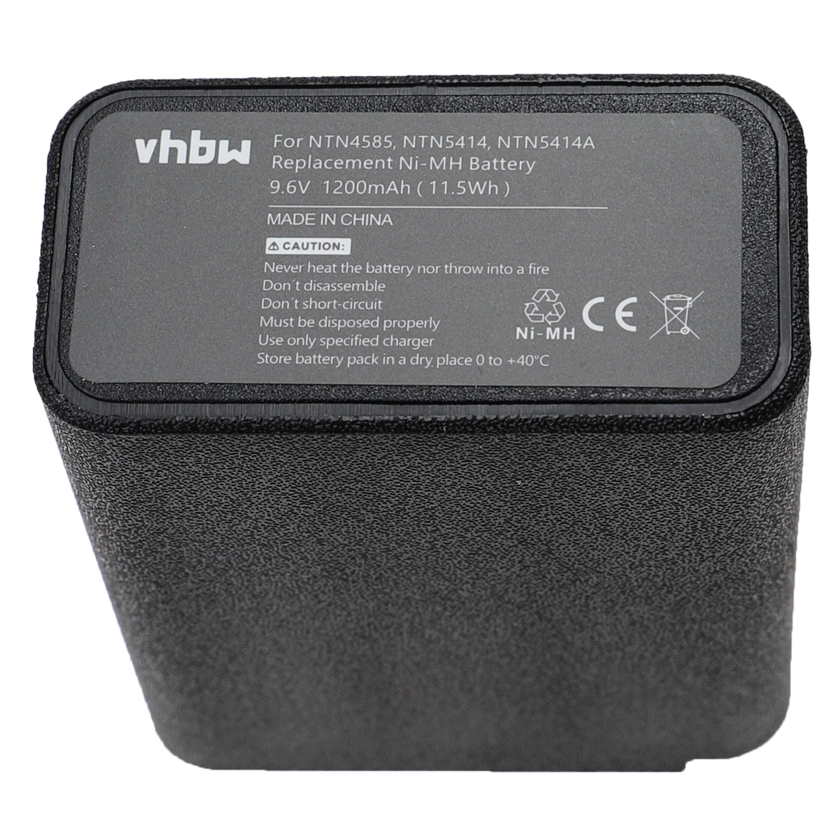 Radio Battery replaces Bullard BNH-5447TIC, BU32H1-A - 1200 mAh 9.6 V NiMH
