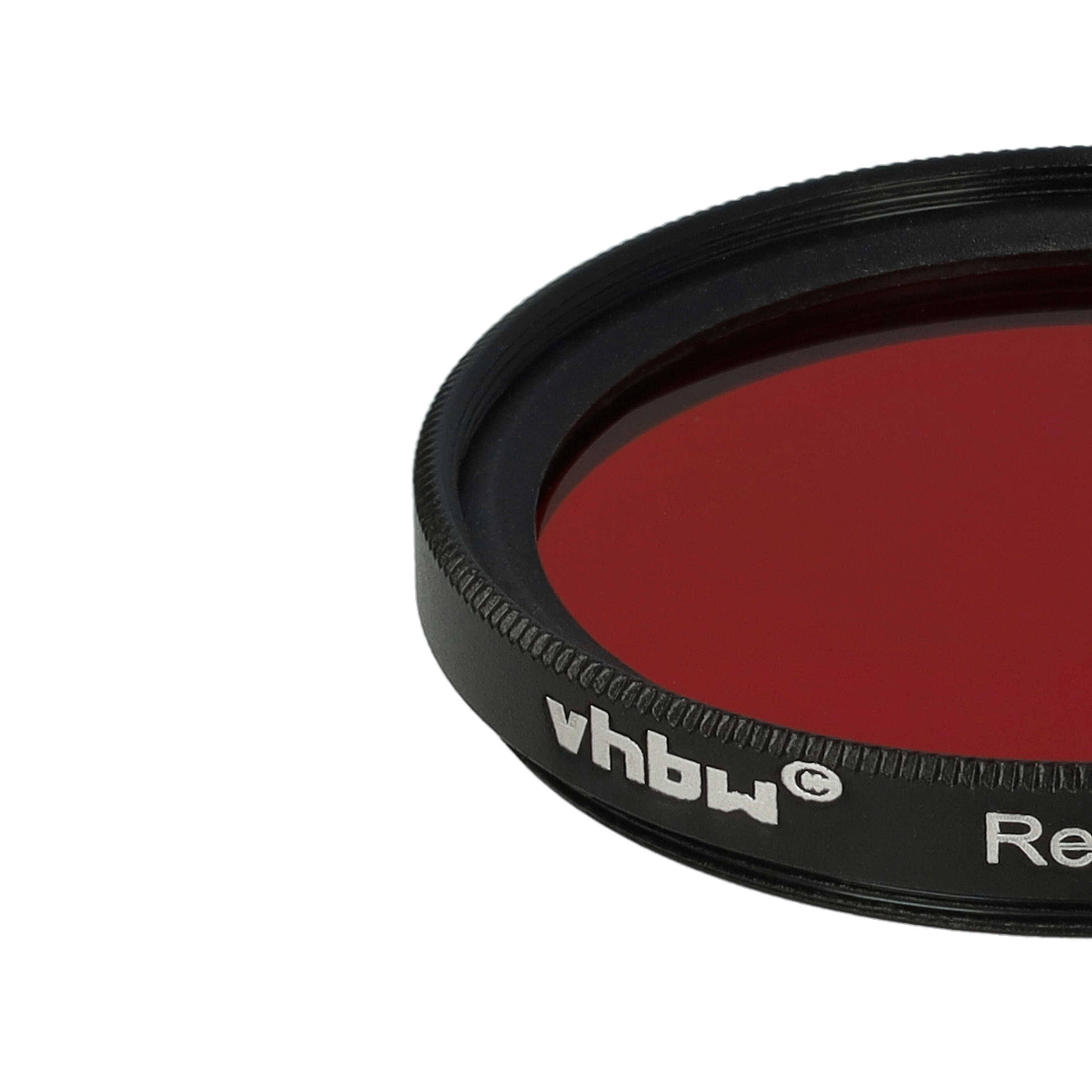Filtr fotograficzny na obiektywy z gwintem 40,5 mm - filtr czerwony