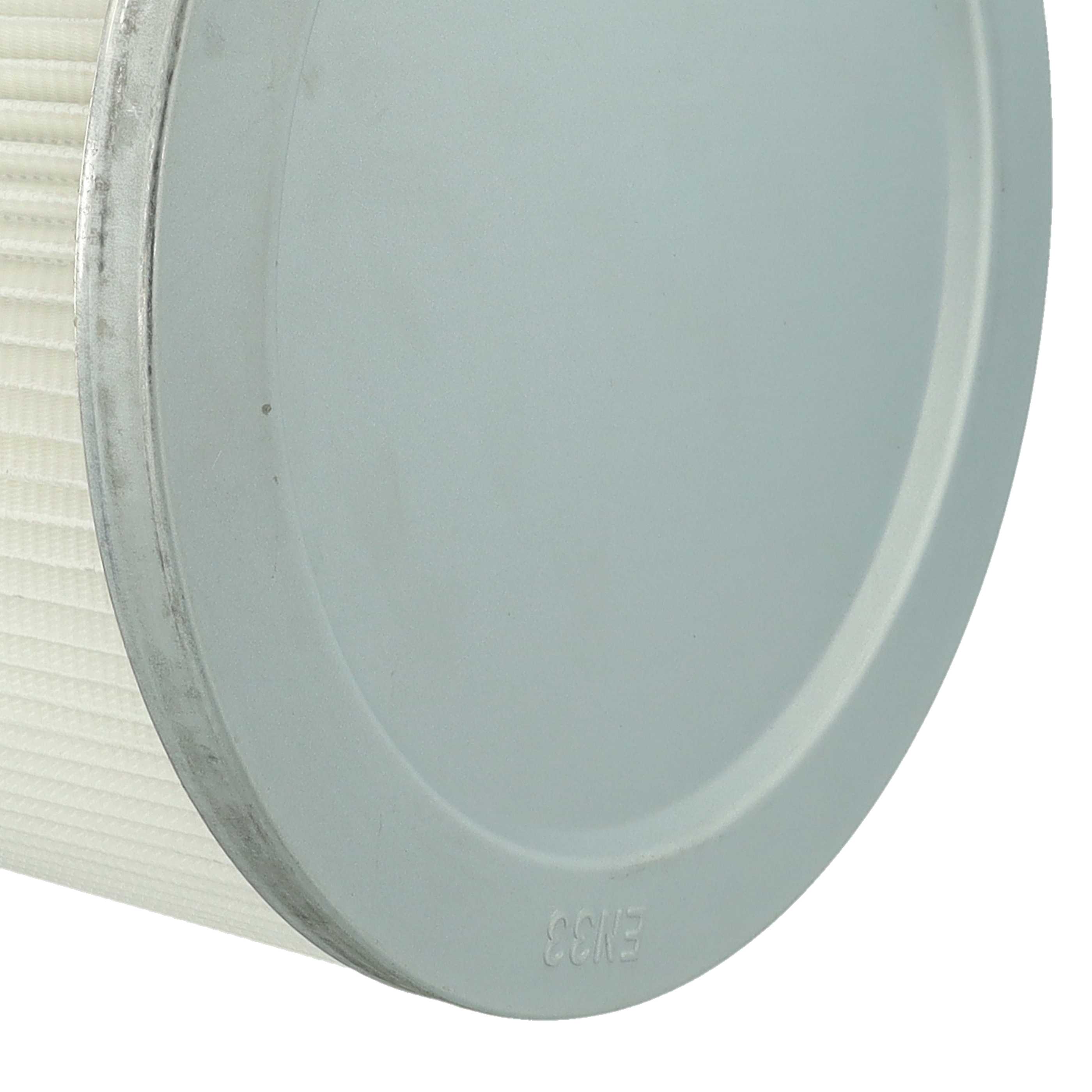 3x cartridge filter replaces Bosch 2607432008 for Bosch Vacuum Cleaner, white / silver / blue